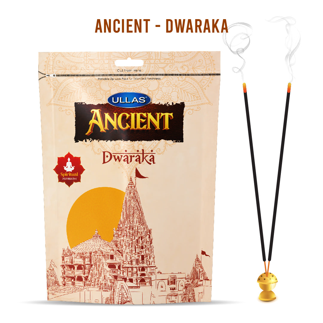 Ullas Ancient Duo | Puri Jagannath and Dwarka - Premium Agarbathi Collection