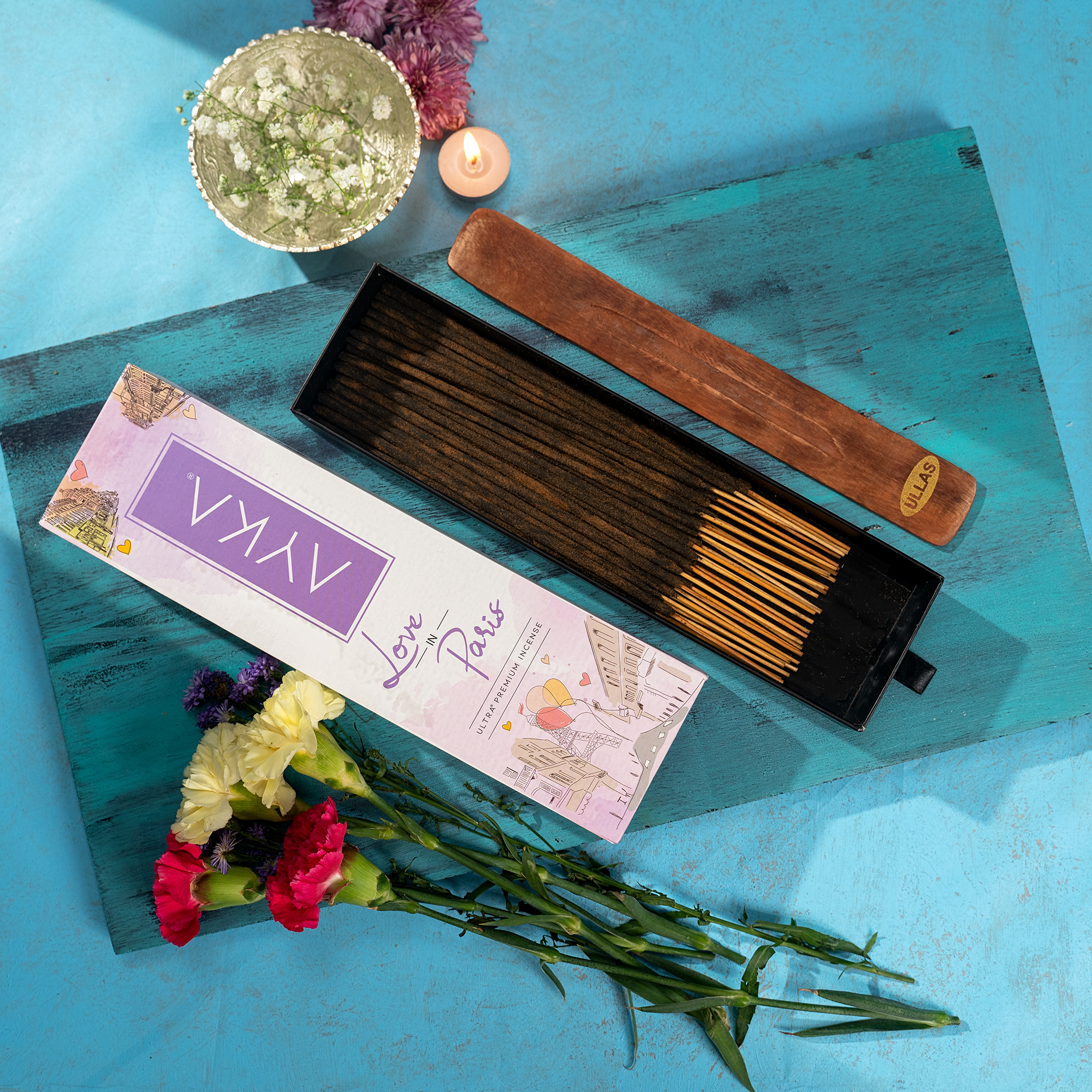 Ayka Love in Paris Agarbathi - Premium Incense with Elegant Floral Fragrance
