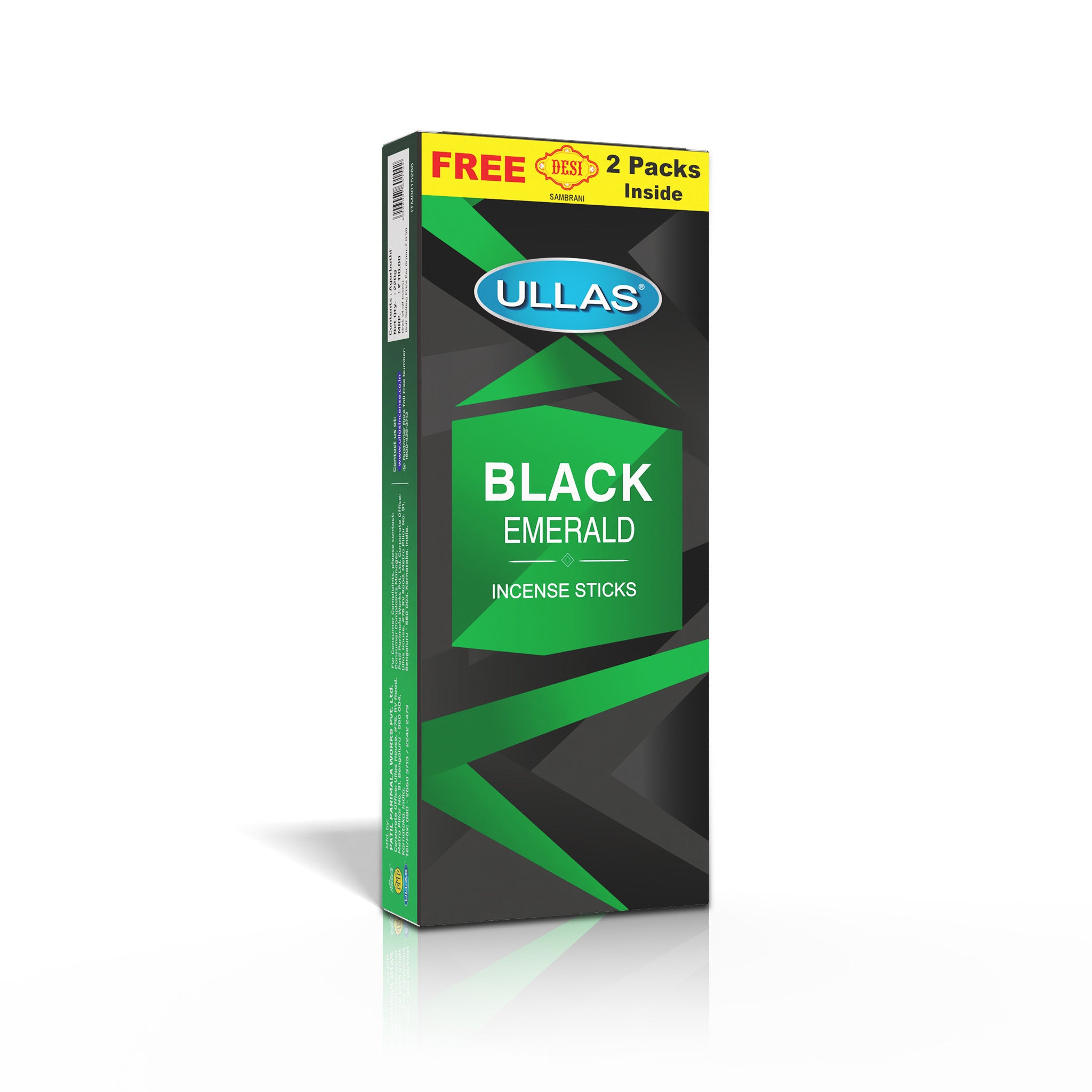 Ullas Black Emerald Agarbathi -  Incense S...