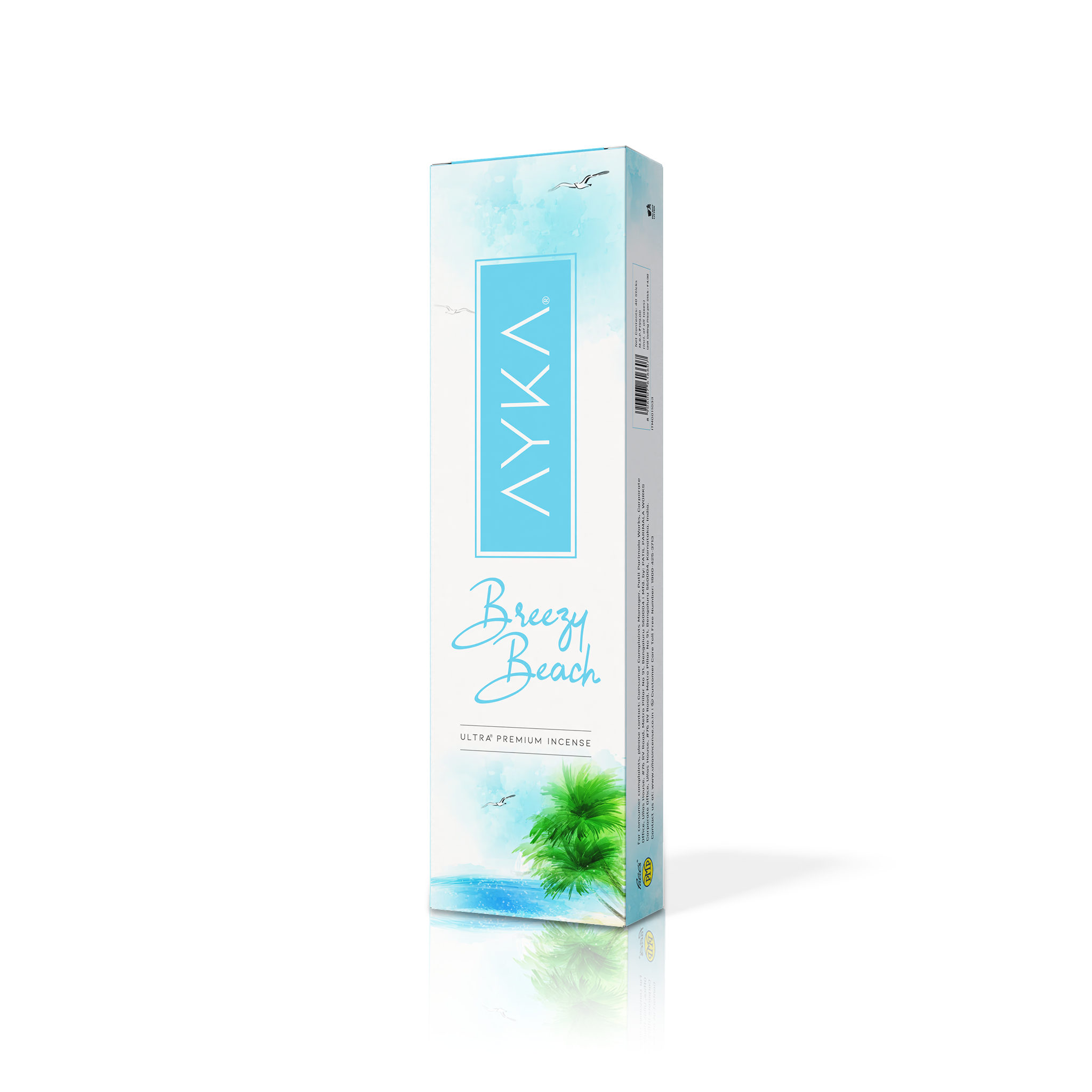 Ullas Ayka Breezy Beach Premium Agarbathi - Refreshing Oceanic Aroma