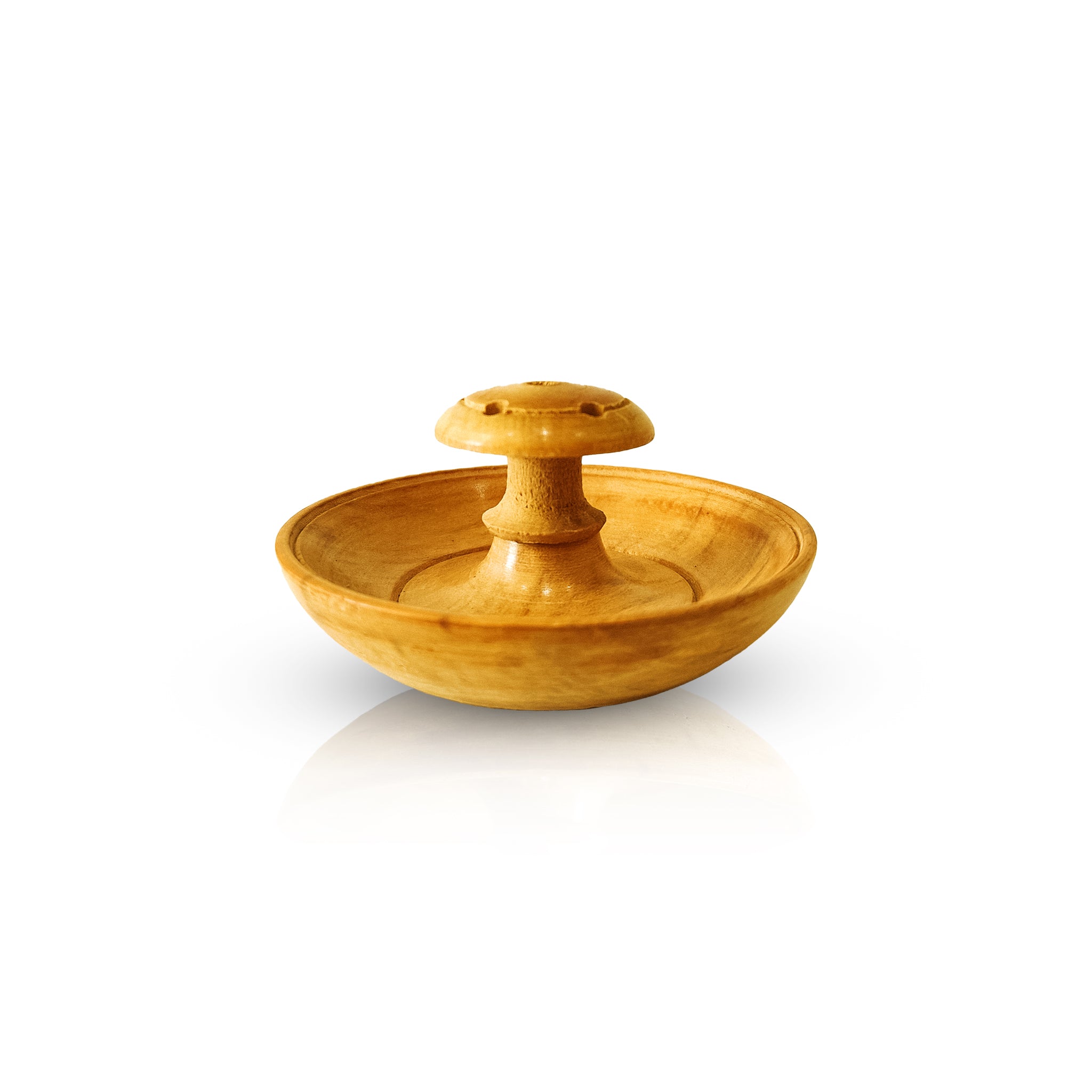 Small Round Wooden Agarbathi Stand – Premi...
