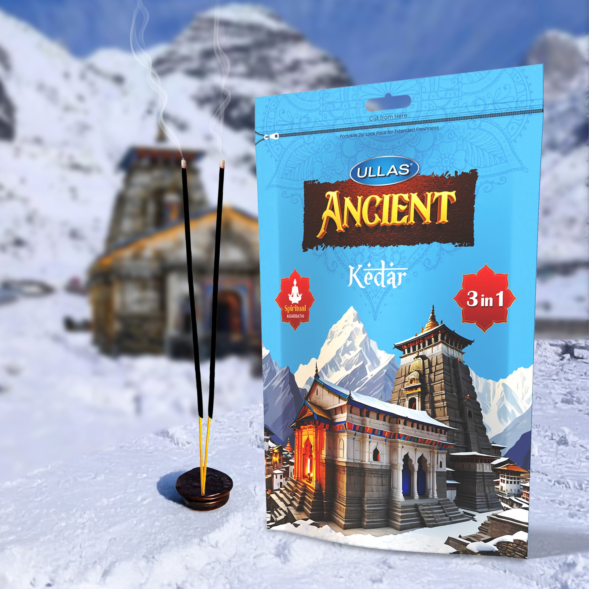 Ullas Ancient Kedar 3 in 1 Agarbathi