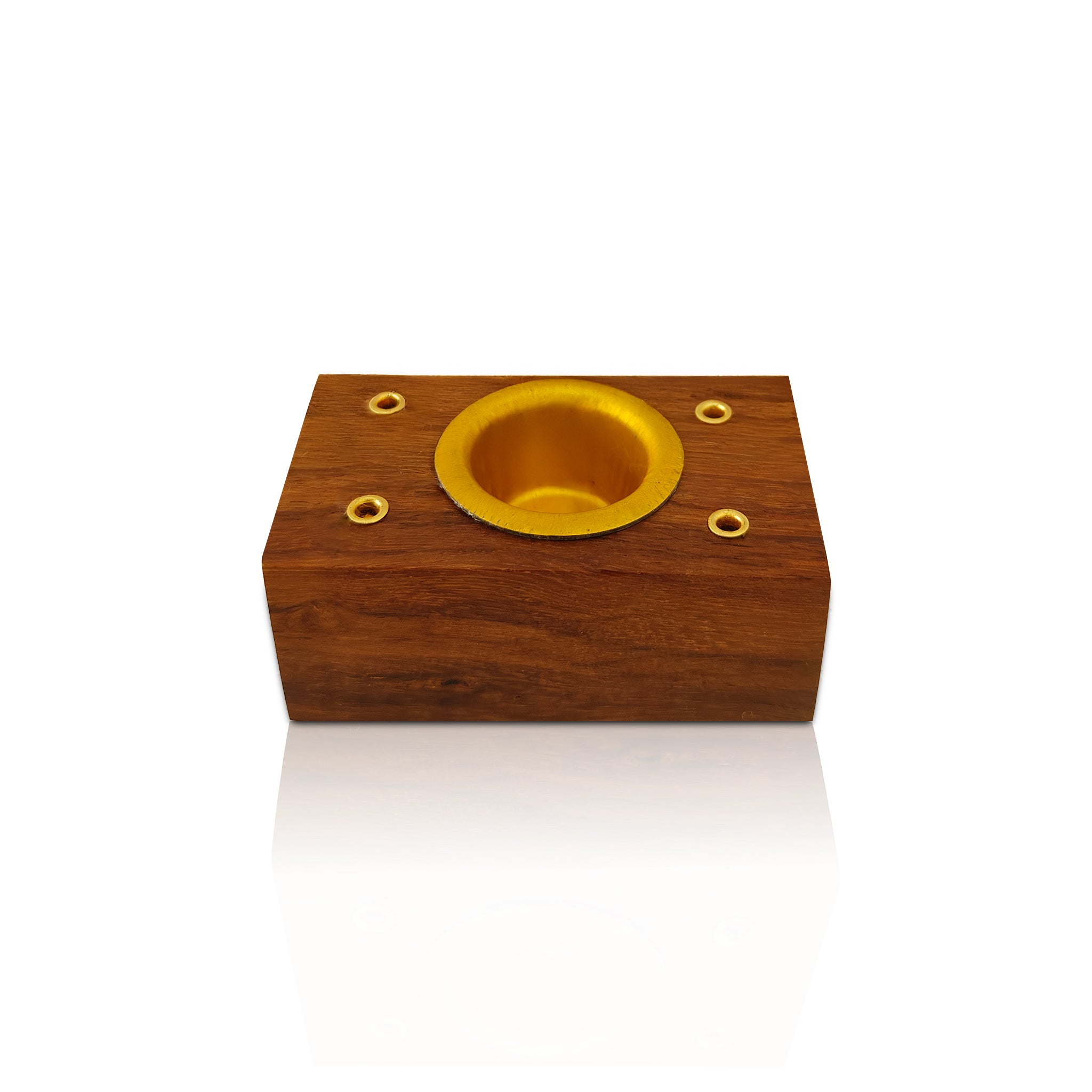 Wooden Rectangle Incense / Dhoop Holder - ...