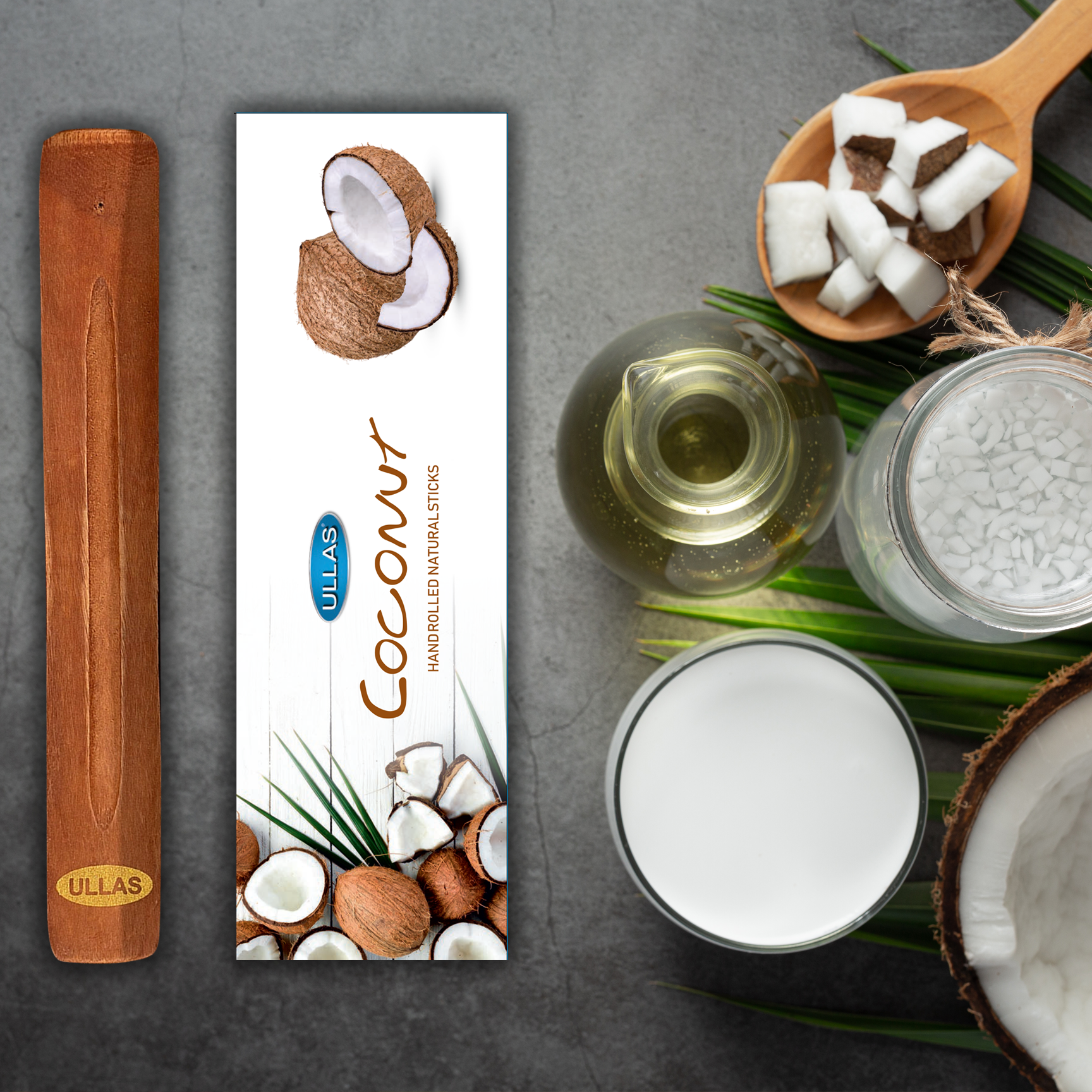 Coconut Hand-Rolled Natural Incense Sticks...