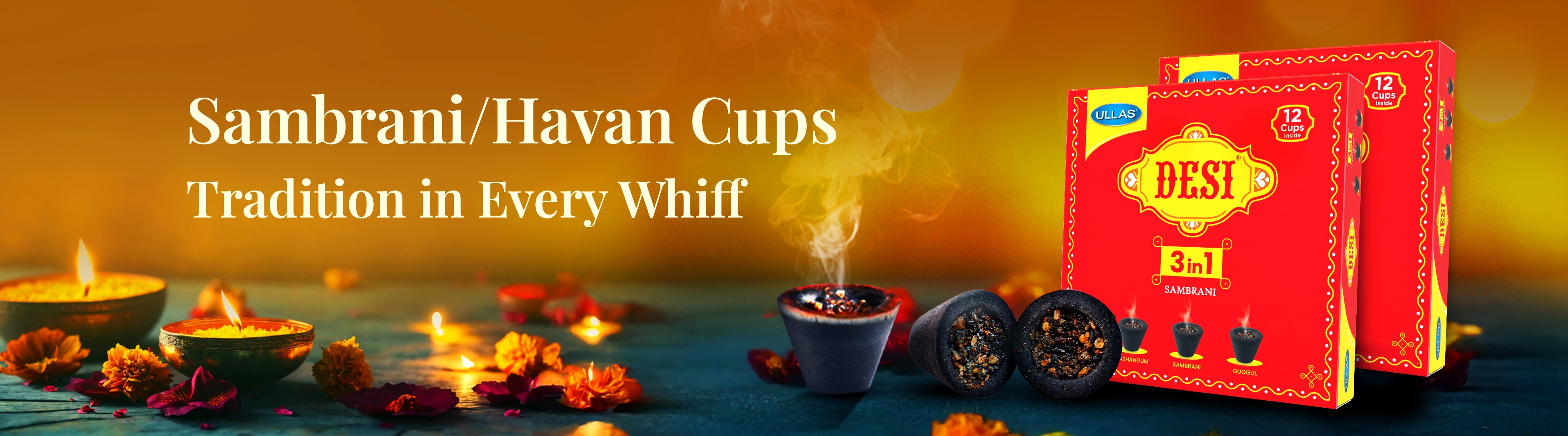 Sambhrani/havan cups