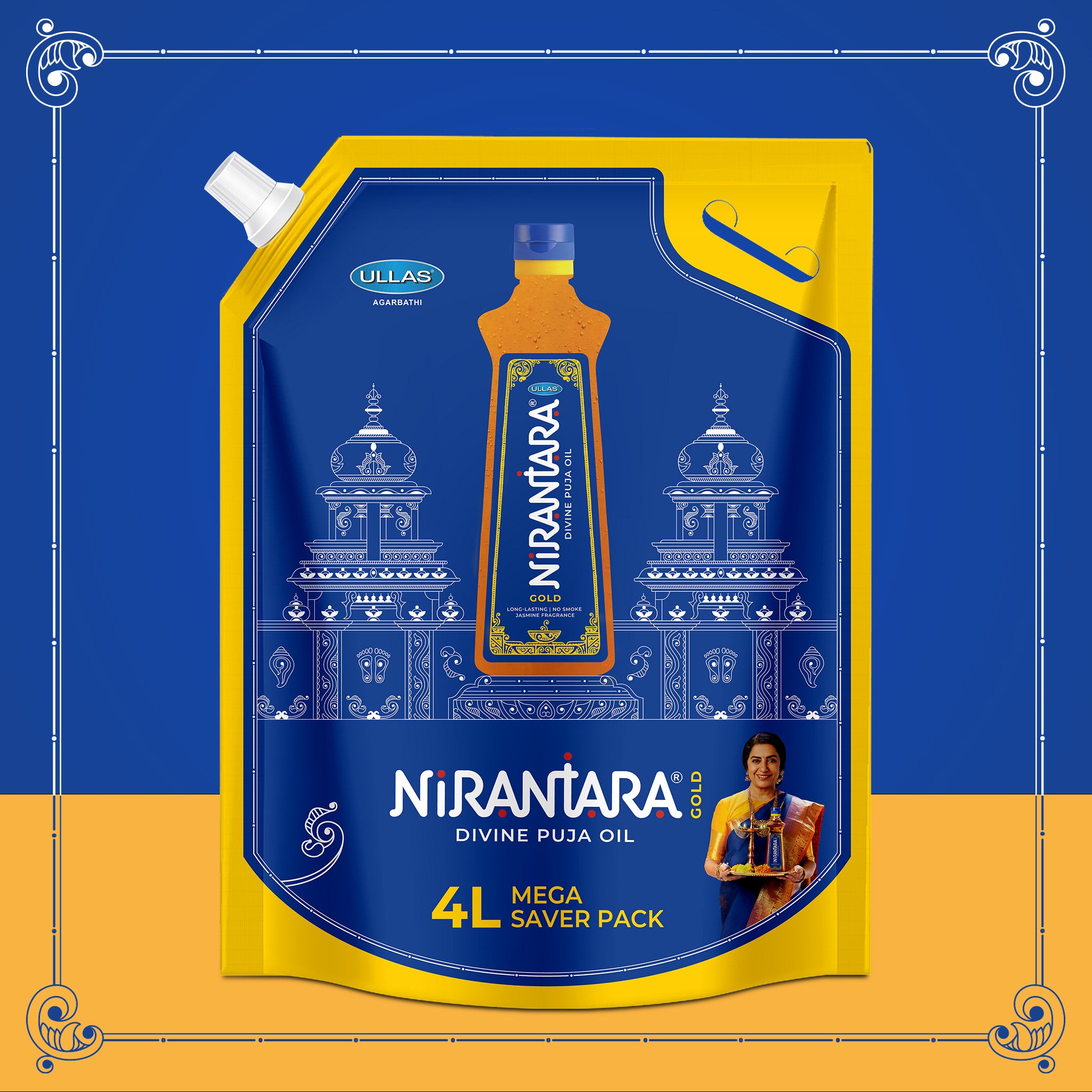 Nirantara Gold Divine Puja Oil | 4-Liter R...