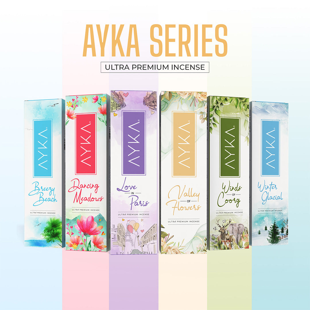 Ullas Ayka Assorted Pack of 6 - Premium Agarbathi
