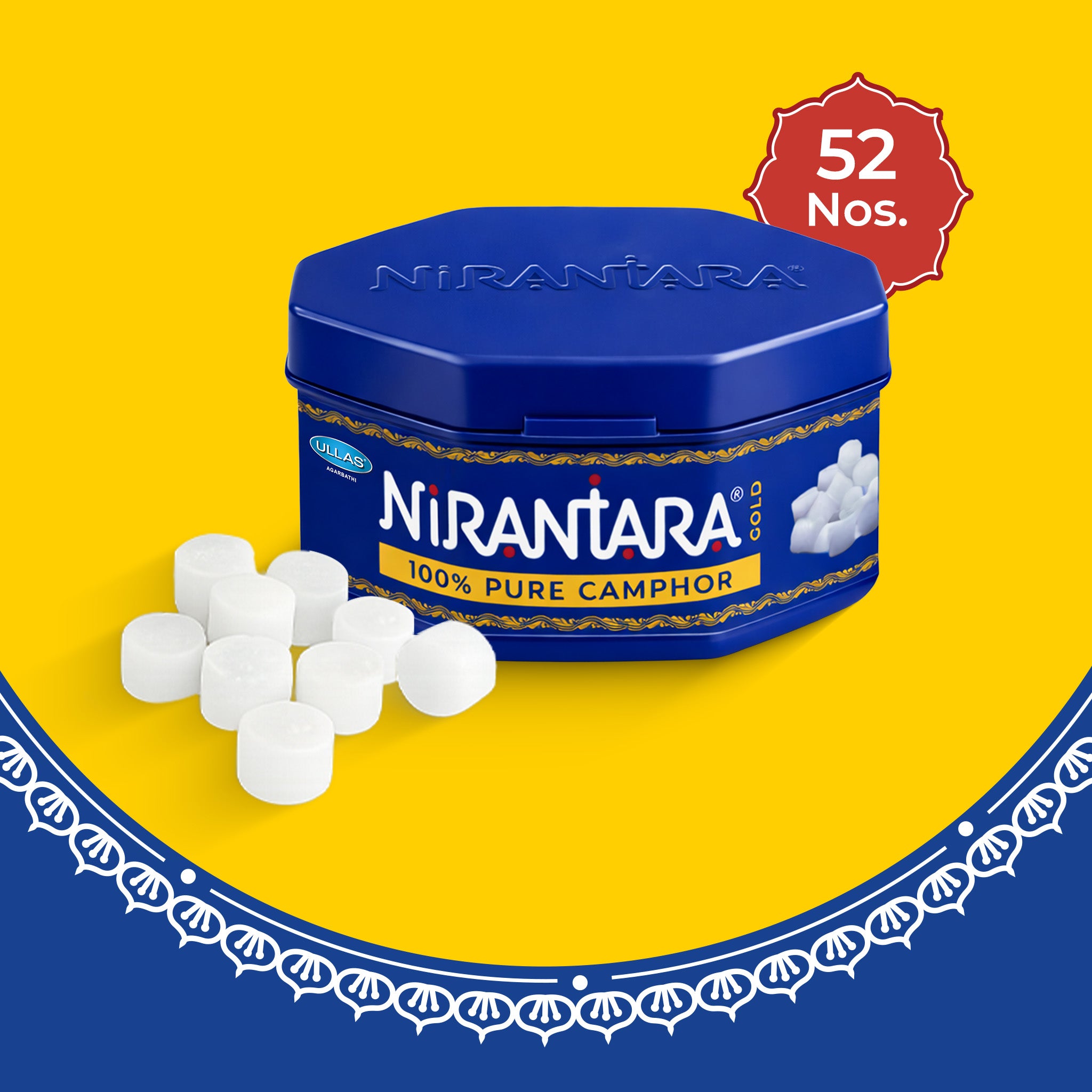 Nirantara Gold 100% Pure Camphor for Pooja & Aarti