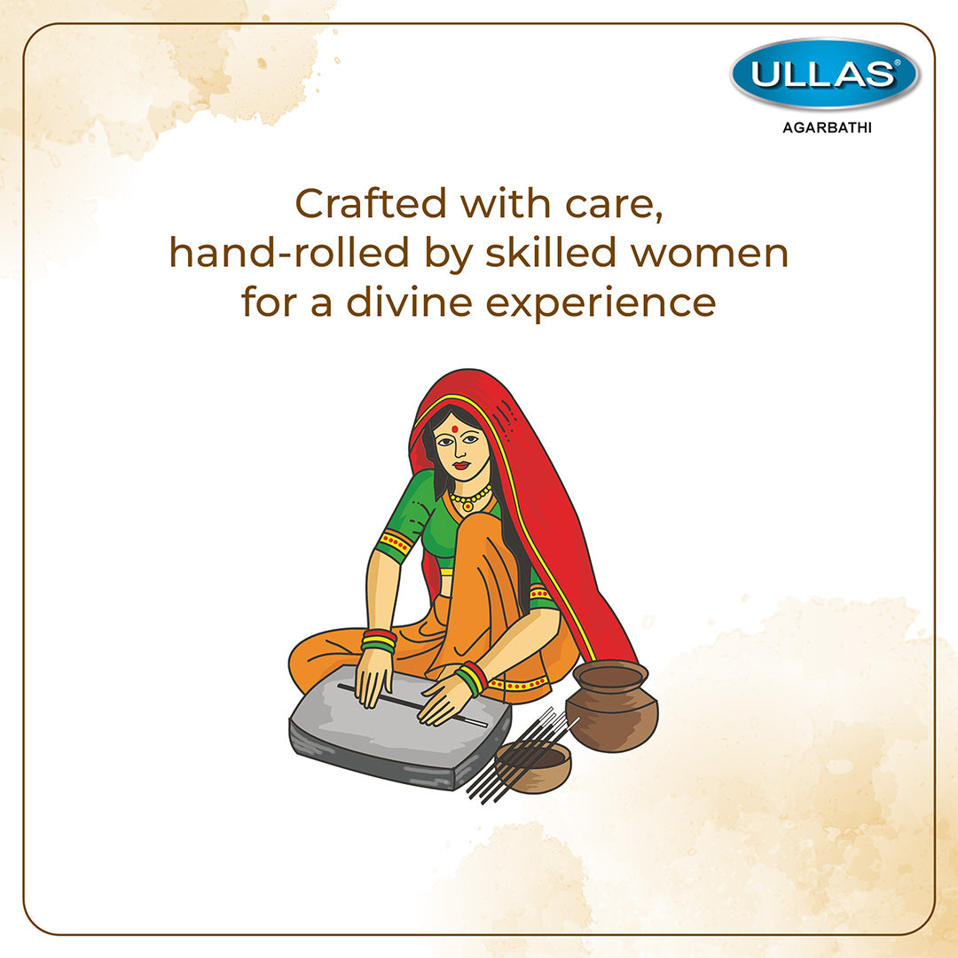 Ullas Ayka Assorted Pack of 6 - Premium Agarbathi
