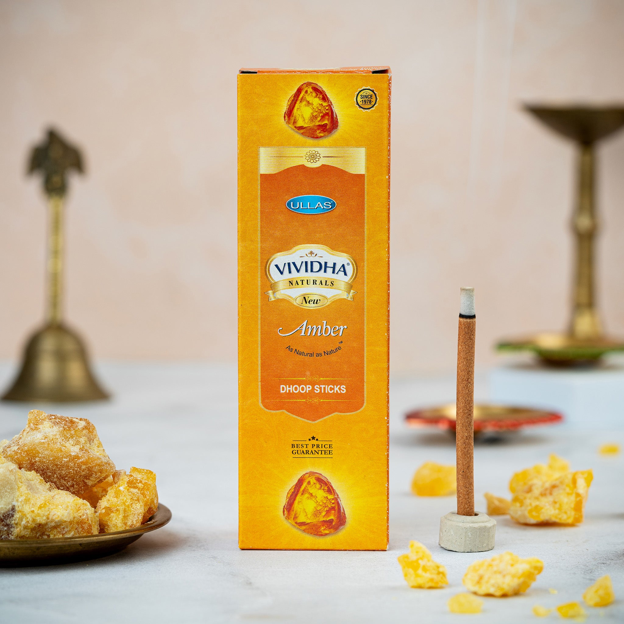 Vividha Amber Bambooless Incense/Dhoop Sticks