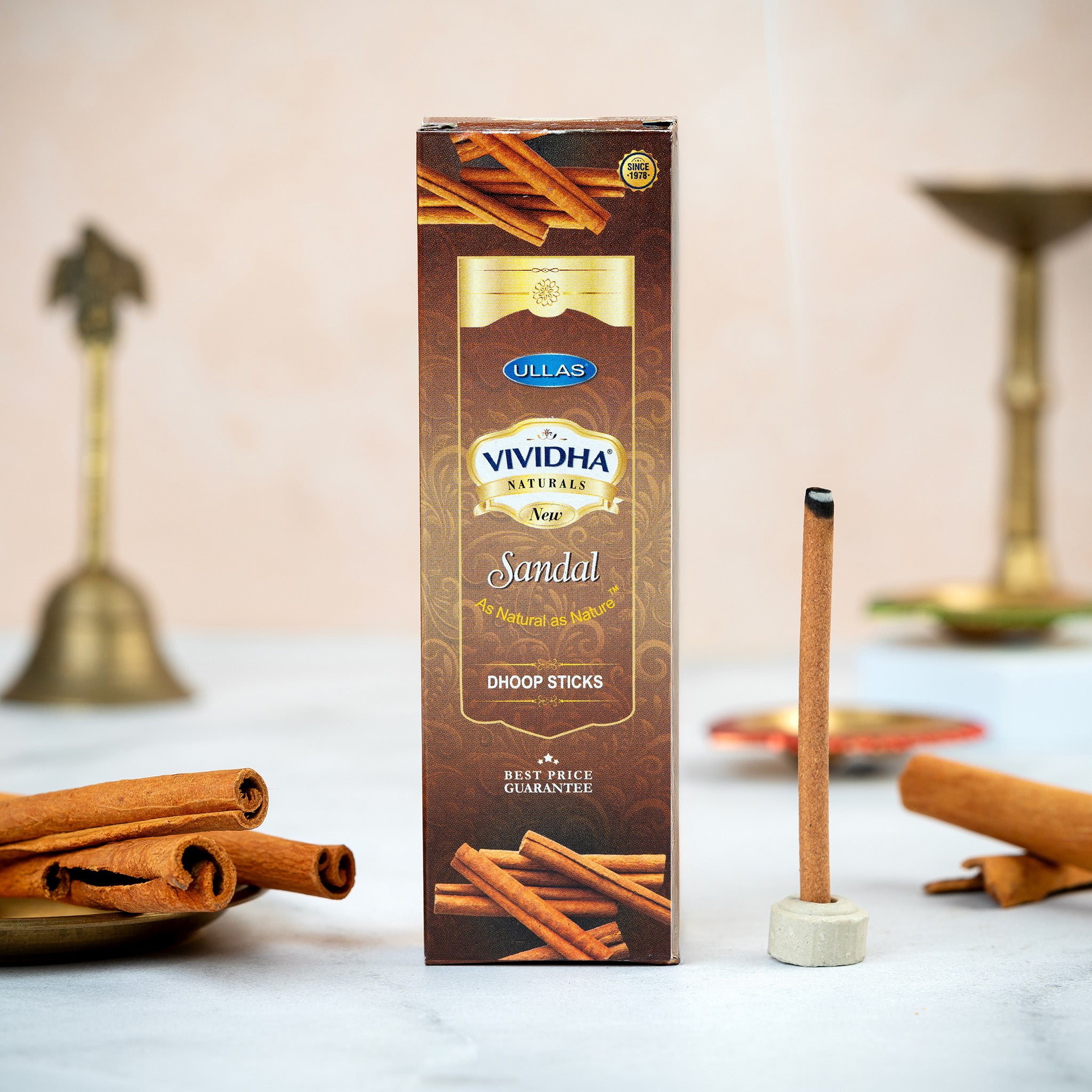 Vividha Sandal Bambooless Dhoop Sticks