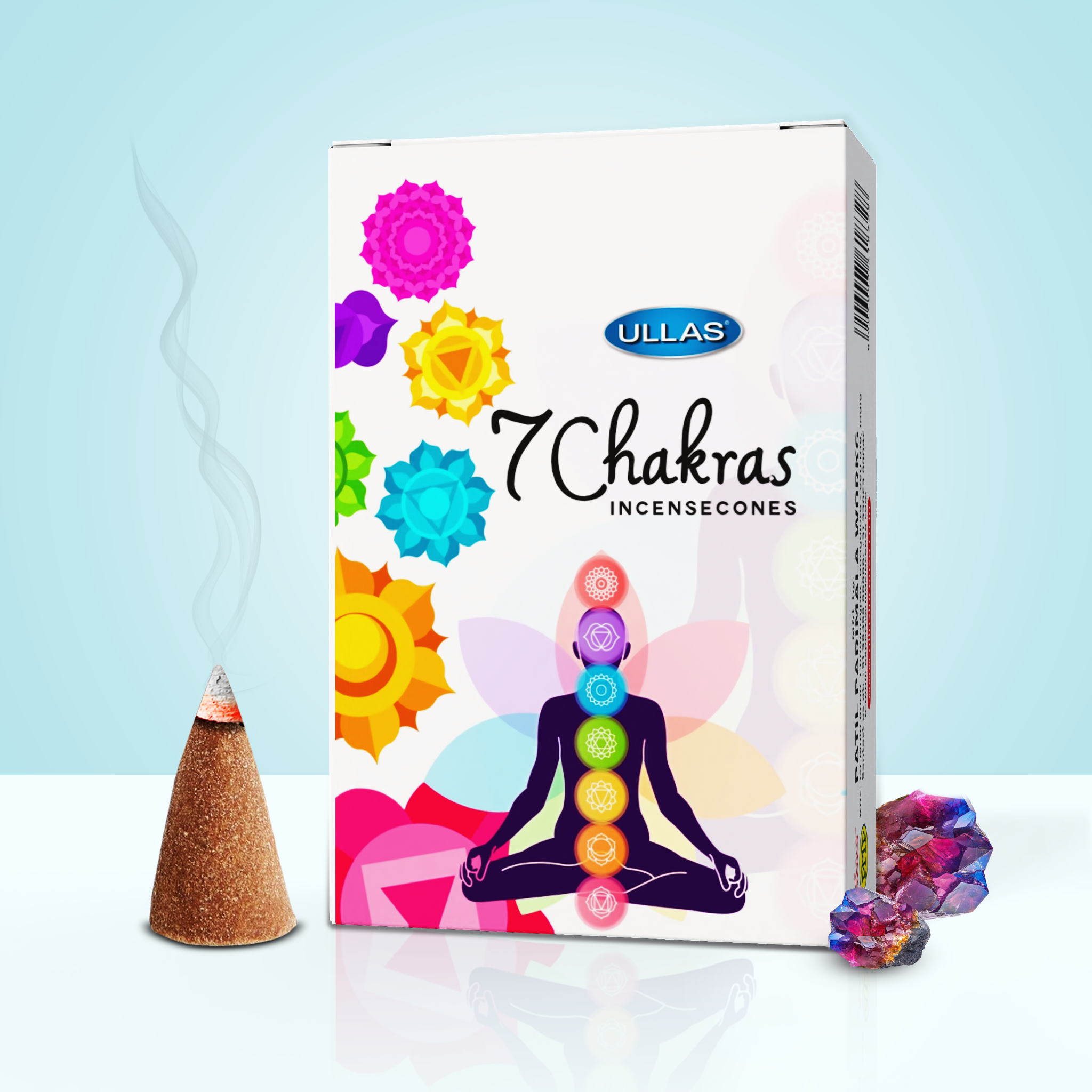 Ullas 7 Chakras Incense Cones