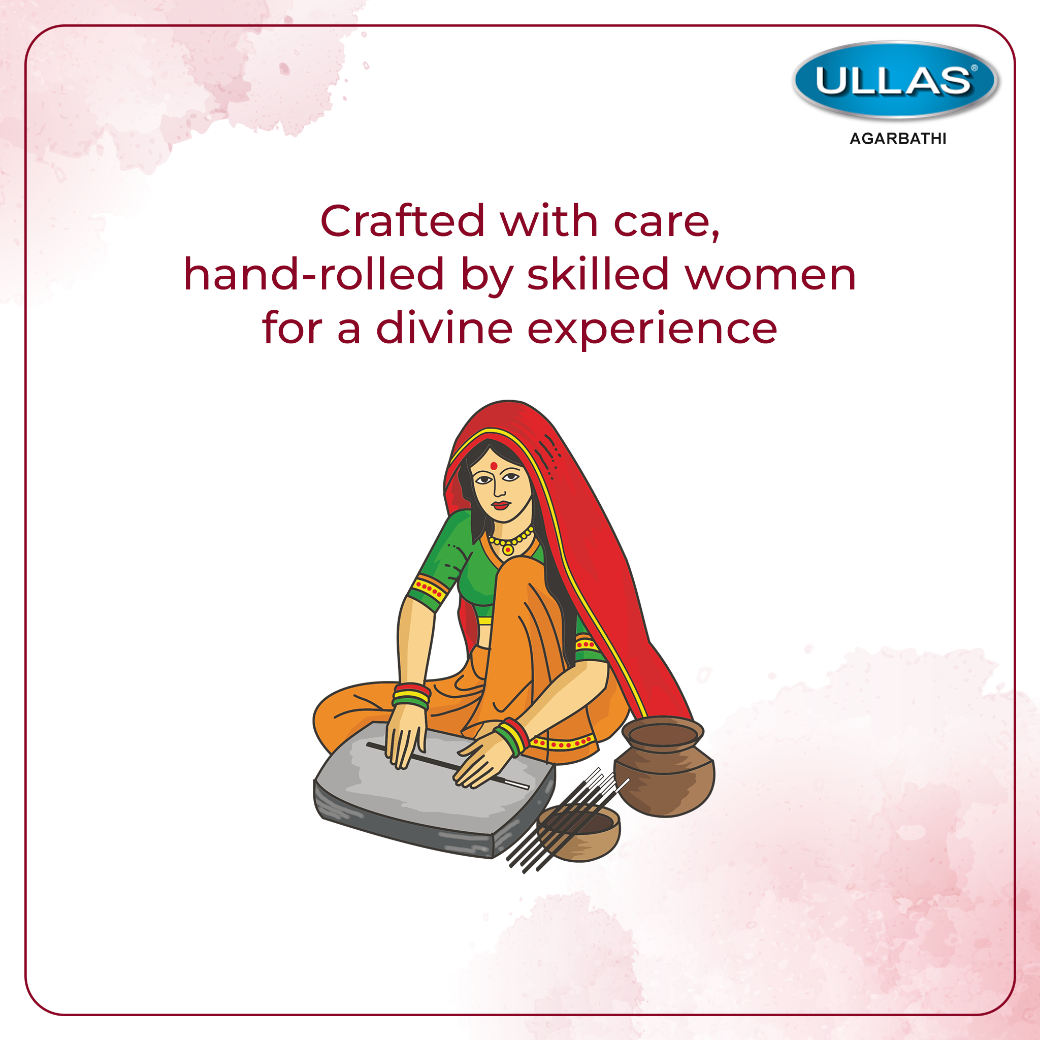 Ullas Ayka Dancing Meadows Premium Agarbathi