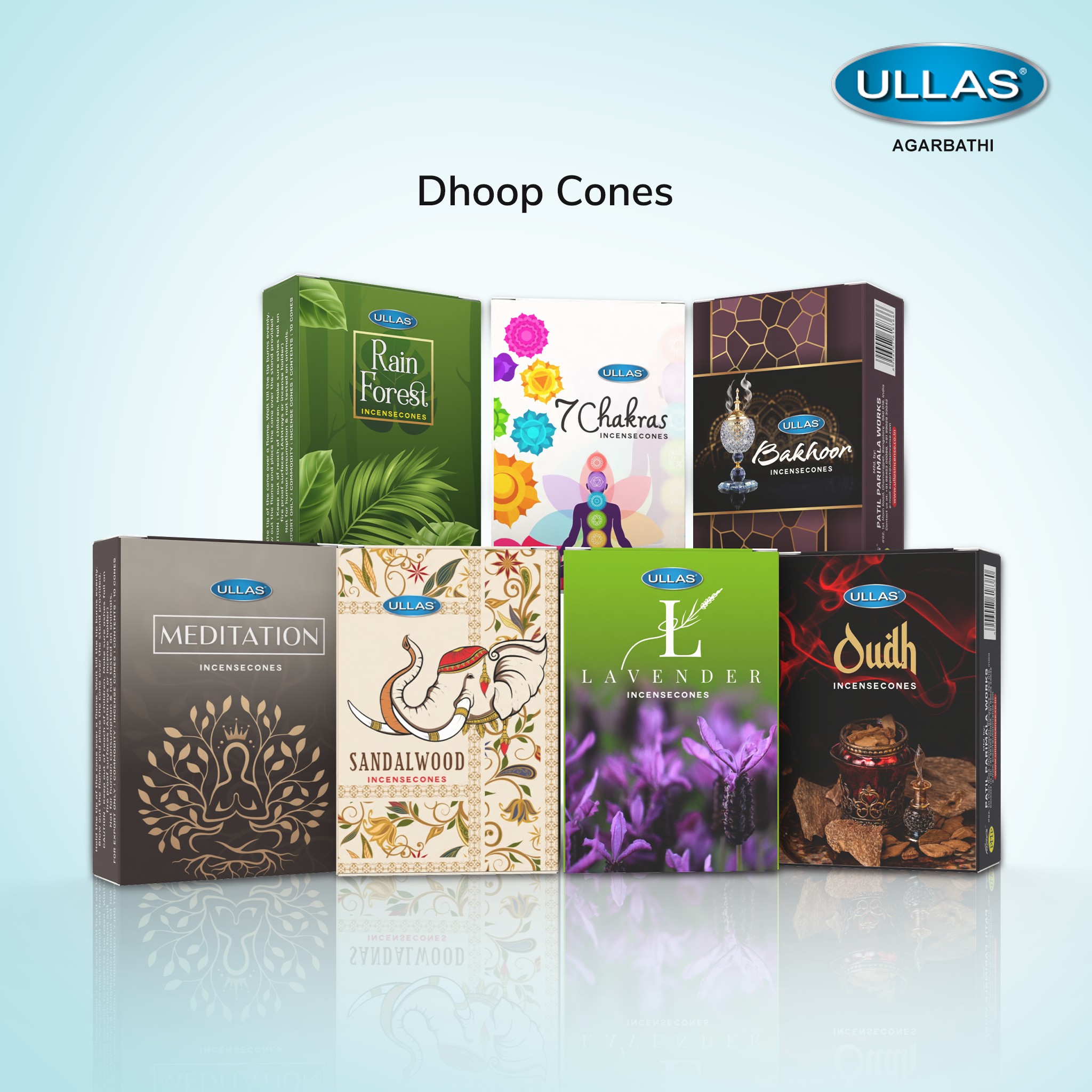 7 Chakras Incense Cones