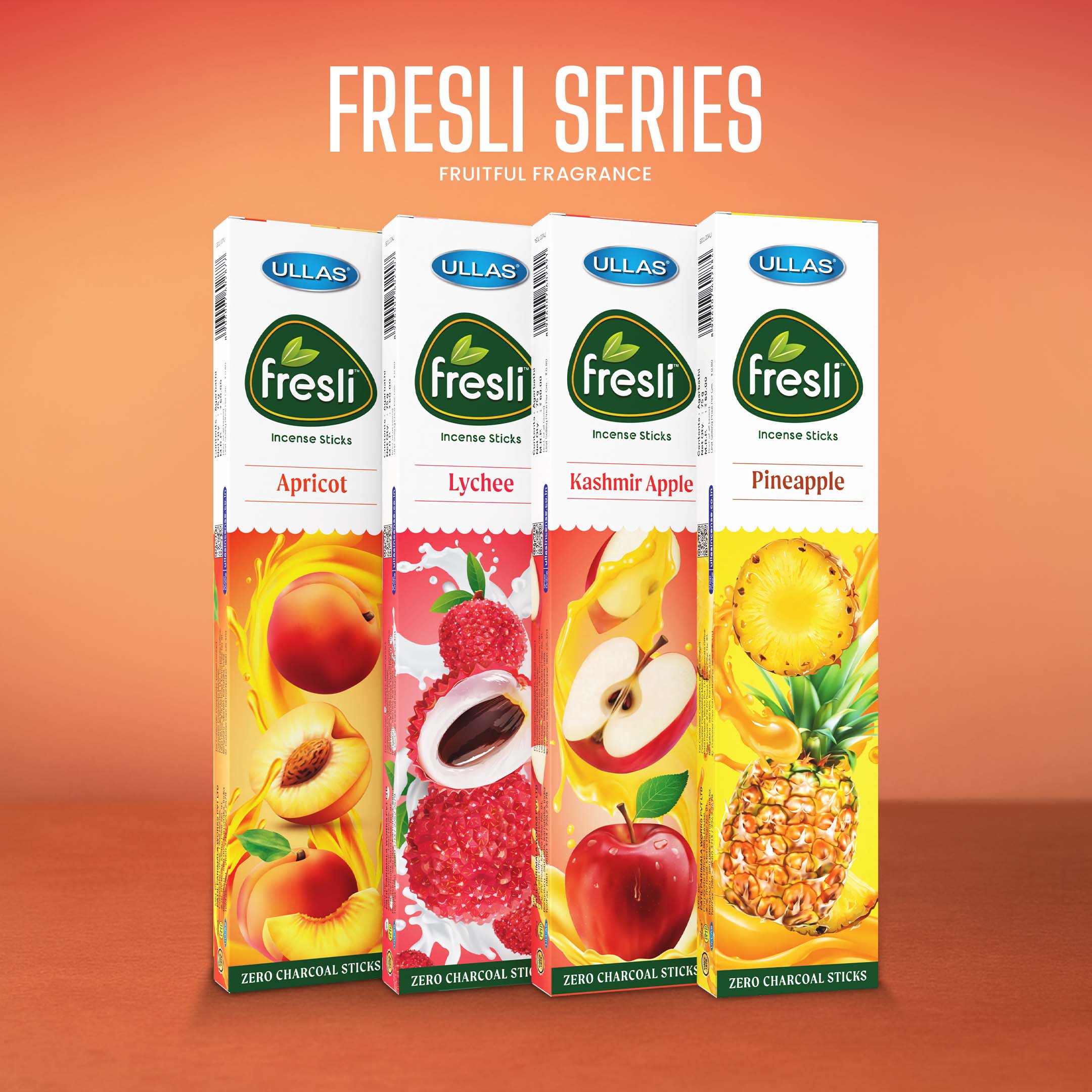 Ullas Fresli Pack of 4 - Apricot, Kashmir ...