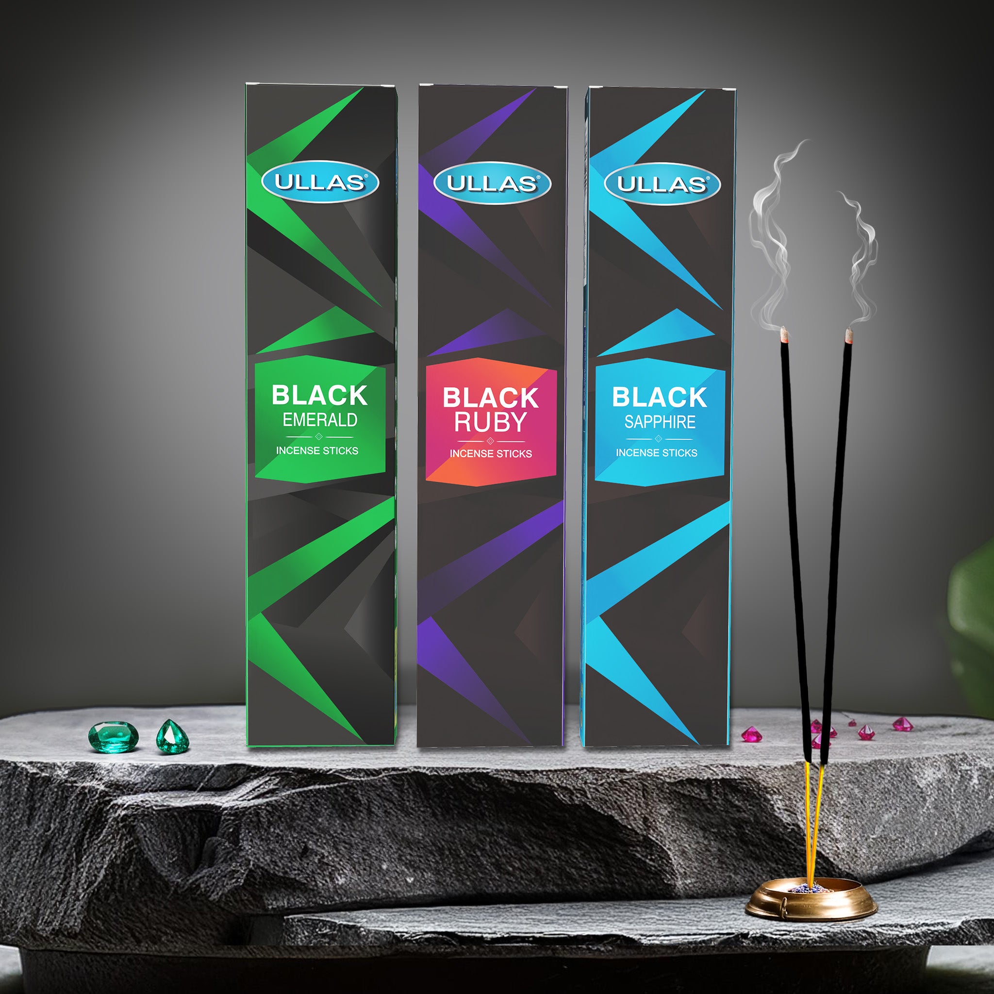 Ullas Black Series Agarbathi - Incense Sti...