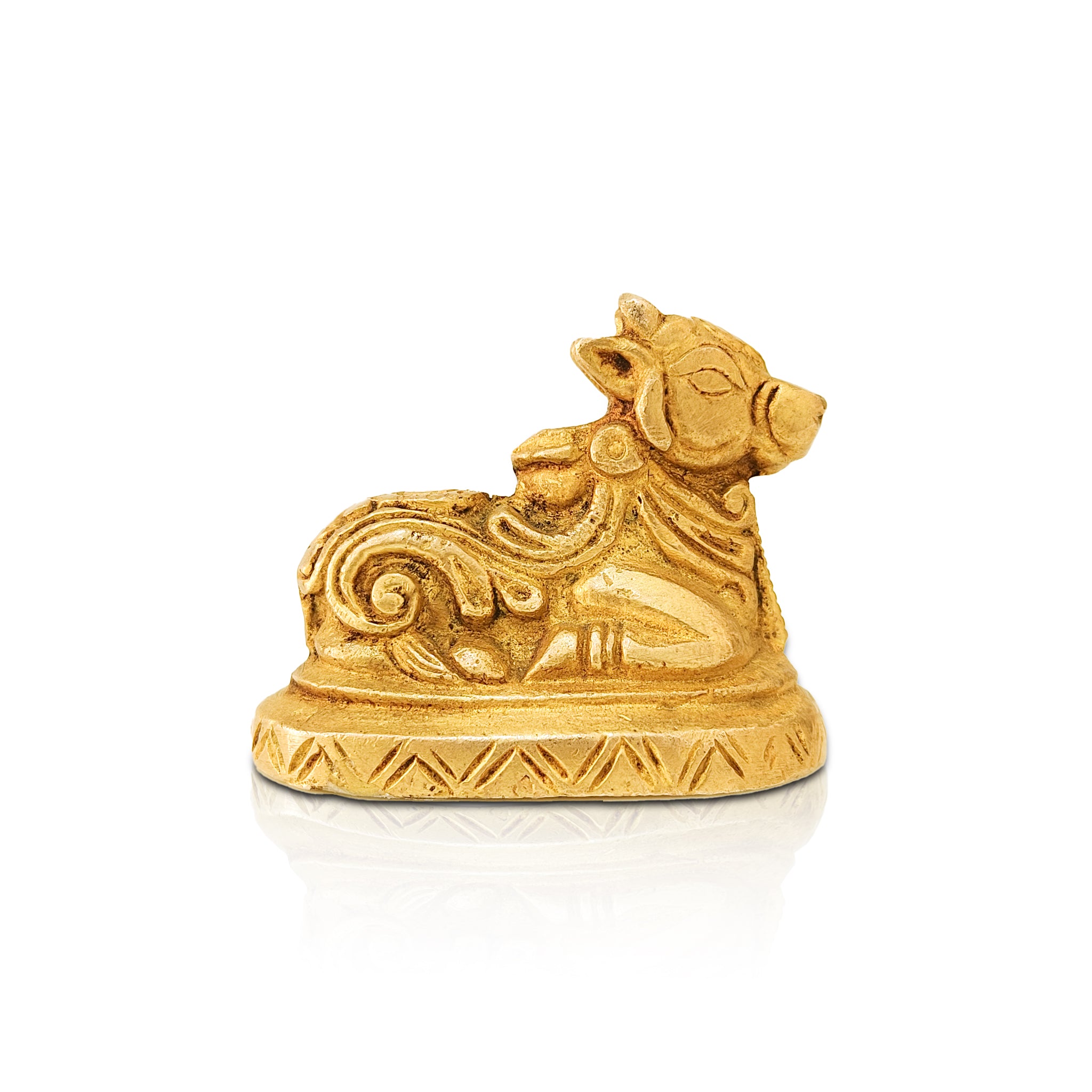 Divine Brass Nandi Idol