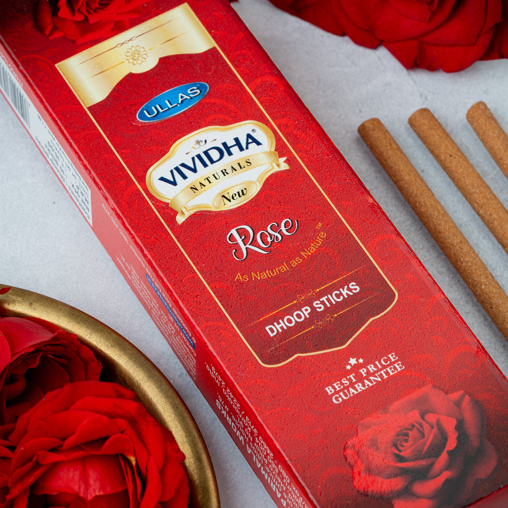 Vividha Rose Bambooless Dhoop Sticks