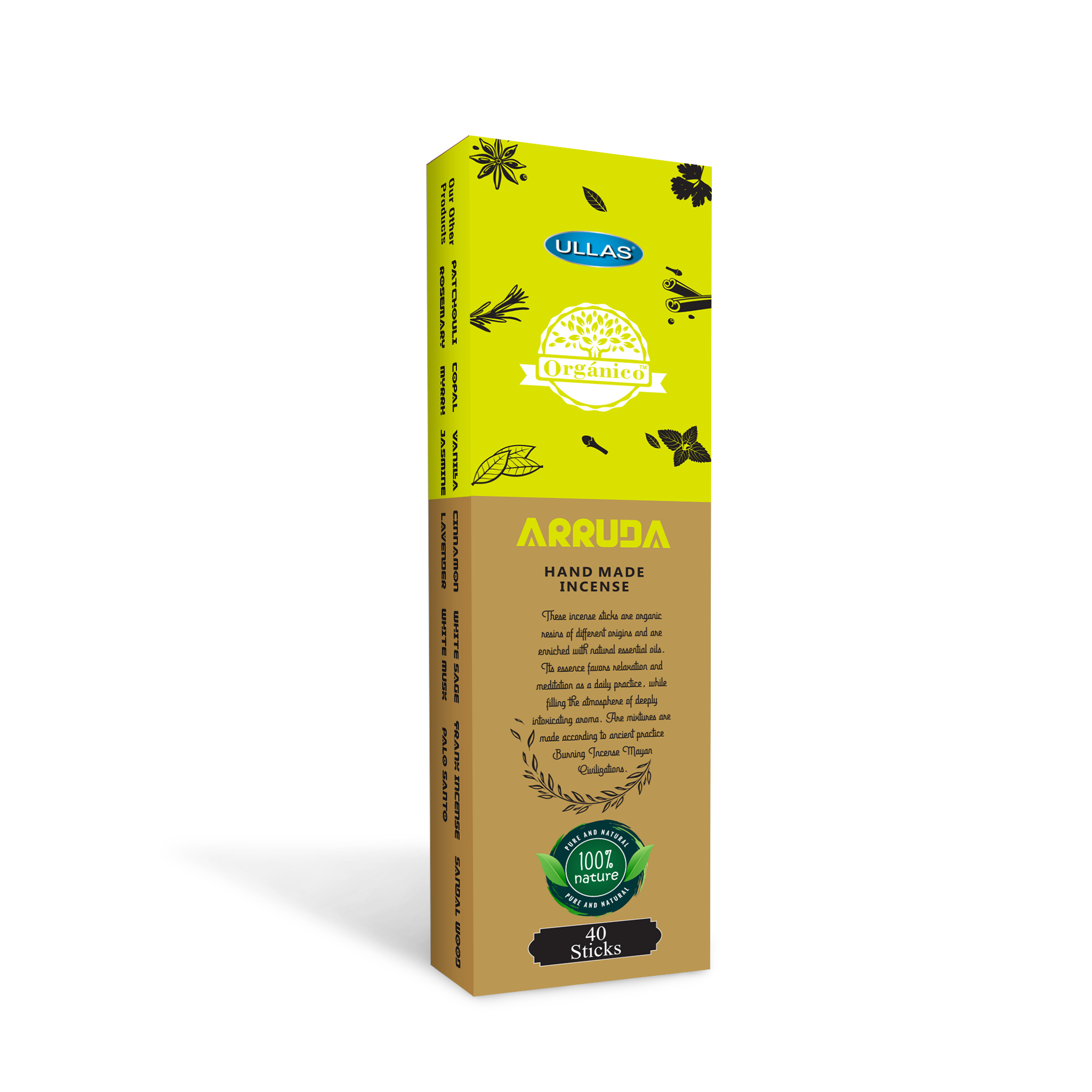 Ullas Organico Arruda Agarbathi - Incense ...