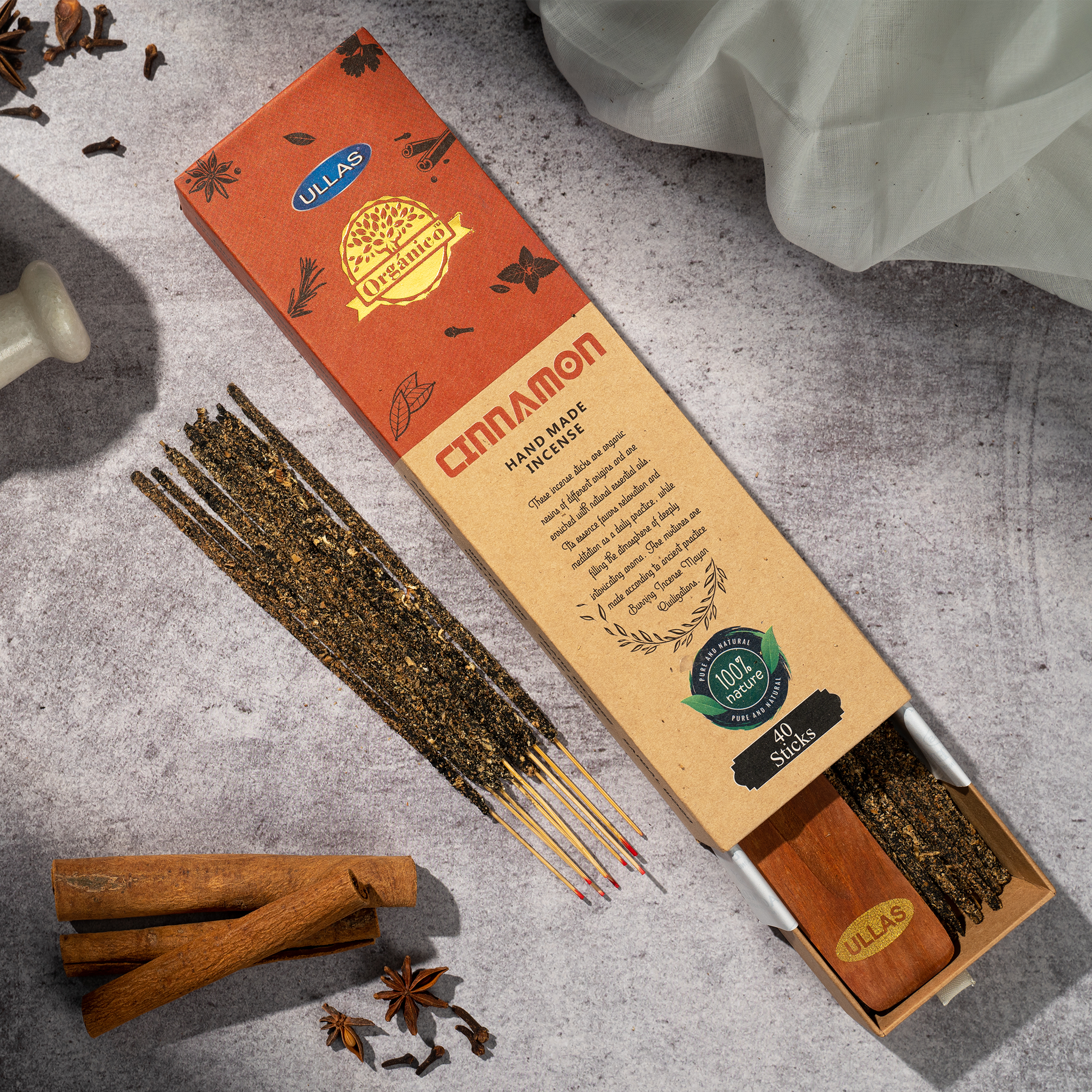 Ullas Organico Cinnamon Agarbathi - Incens...