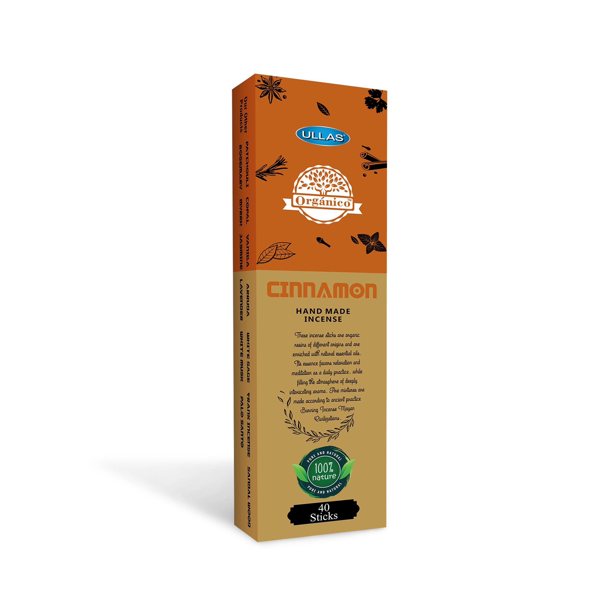 Ullas Organico Cinnamon Agarbathi - Incens...