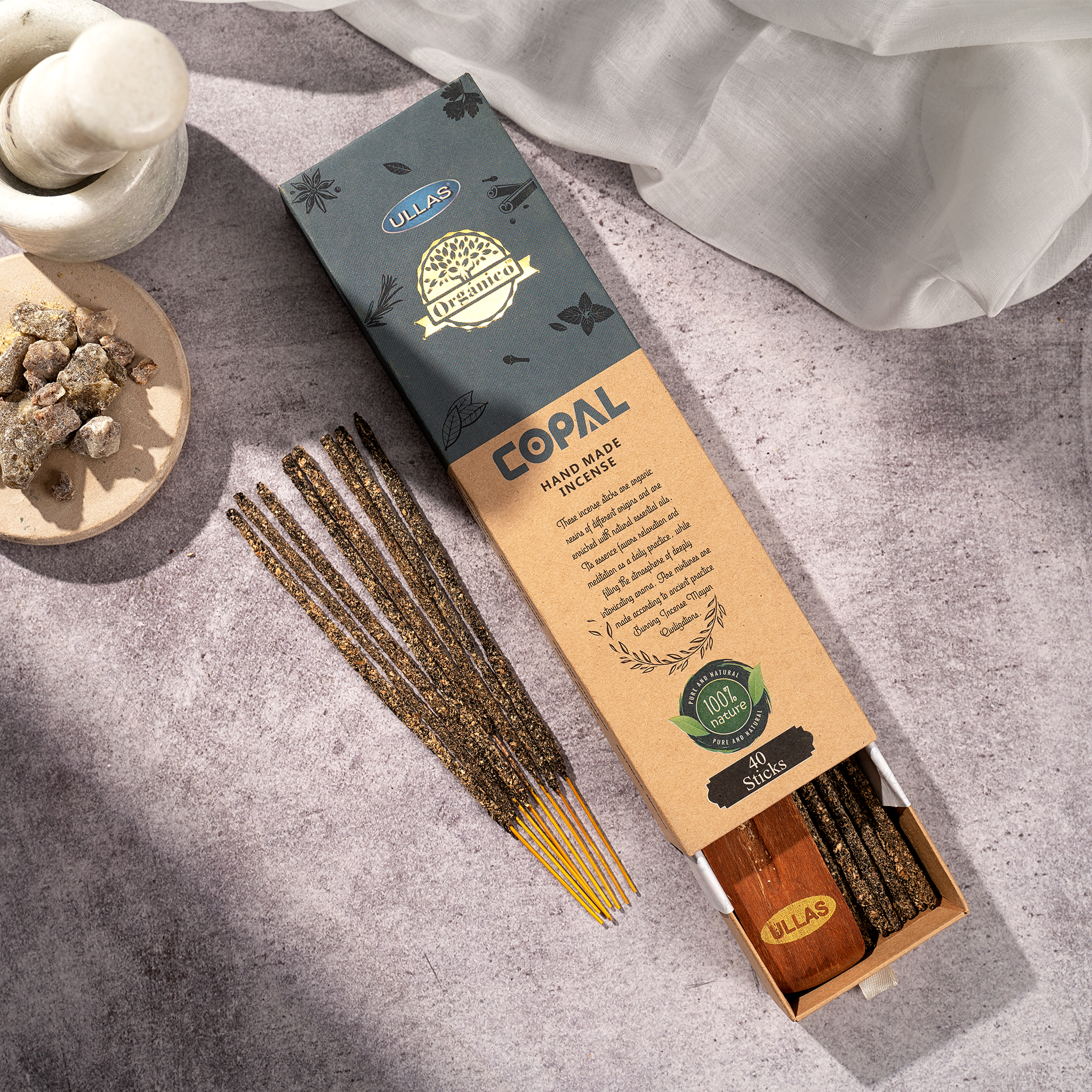 Ullas Organico Copal Agarbathi - Incense S...