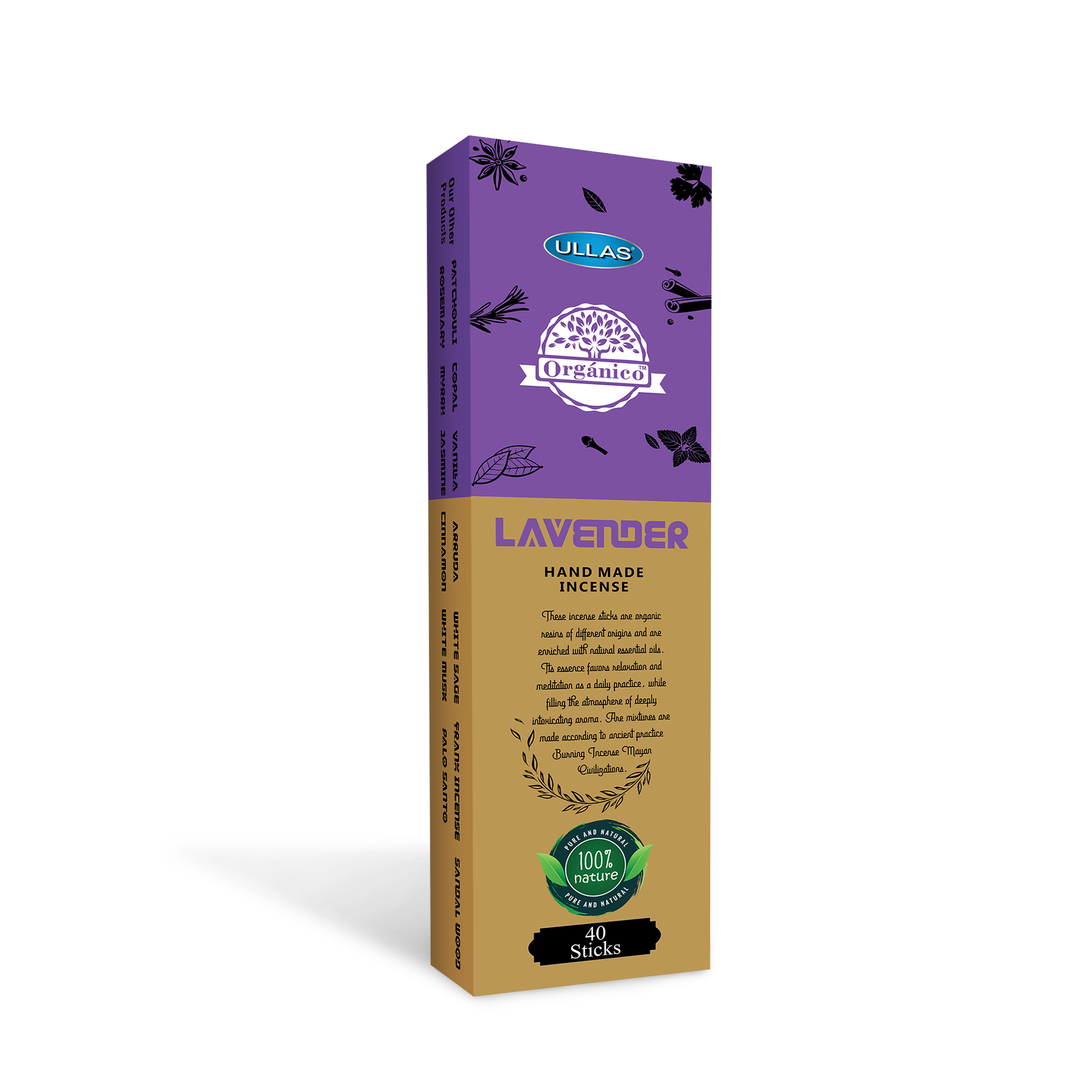 Ullas Organico Lavender Agarbathi - Incens...