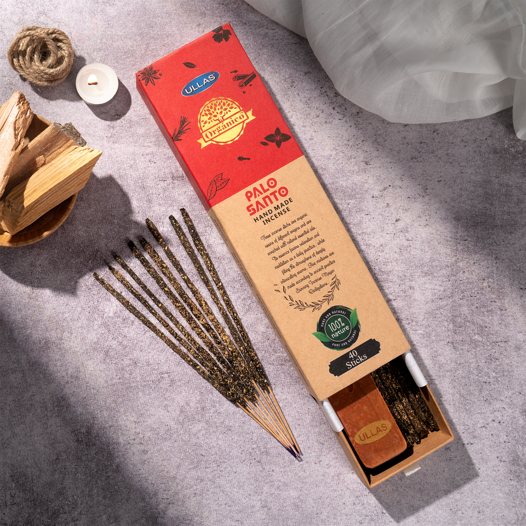 Ullas Organico Palo Santo Agarbathi - Ince...