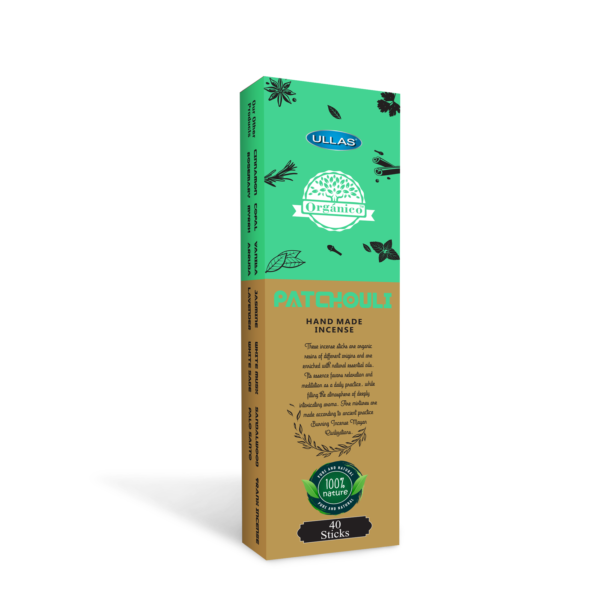 Ullas Organico Patchouli Agarbathi - Incen...