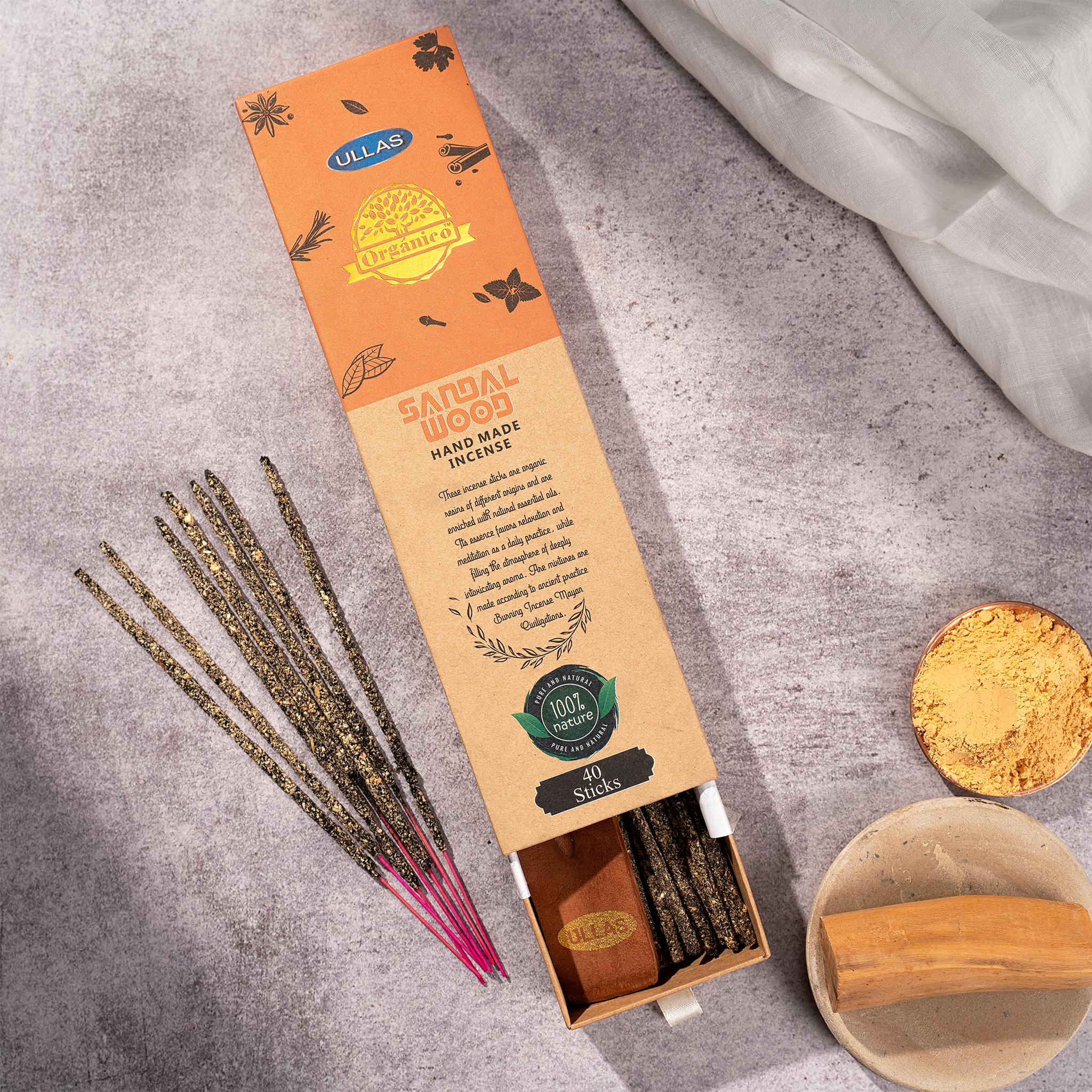 Ullas Organico SandalWood Agarbathi - Ince...