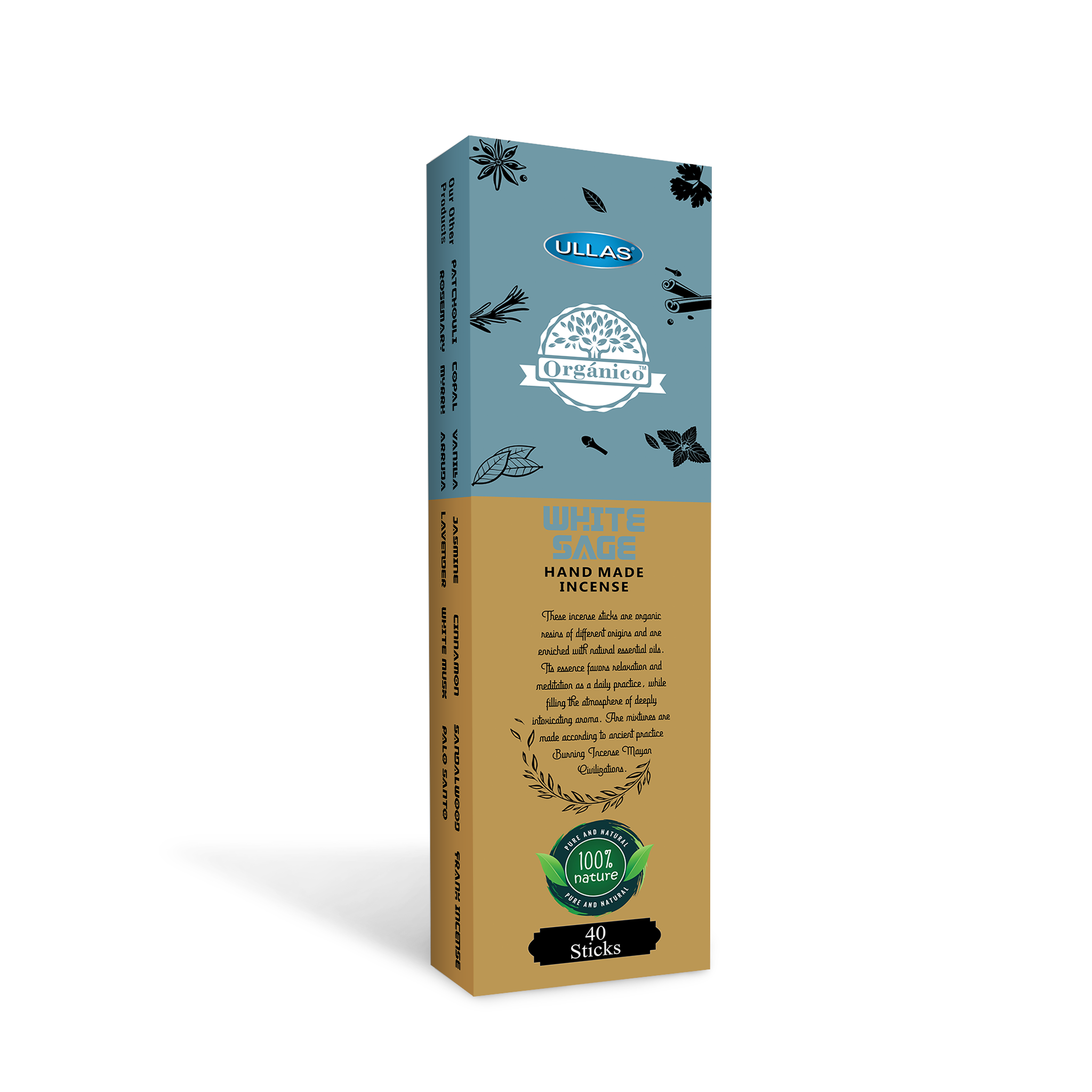 Ullas Organico White Sage Agarbathi - Ince...