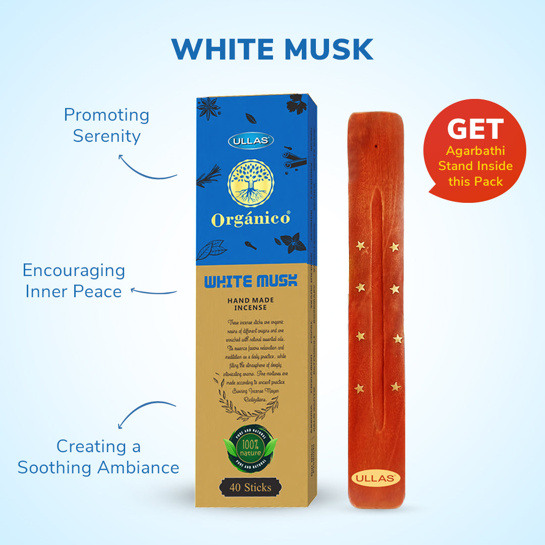 Ullas Organico White Musk Agarbathi - Ince...