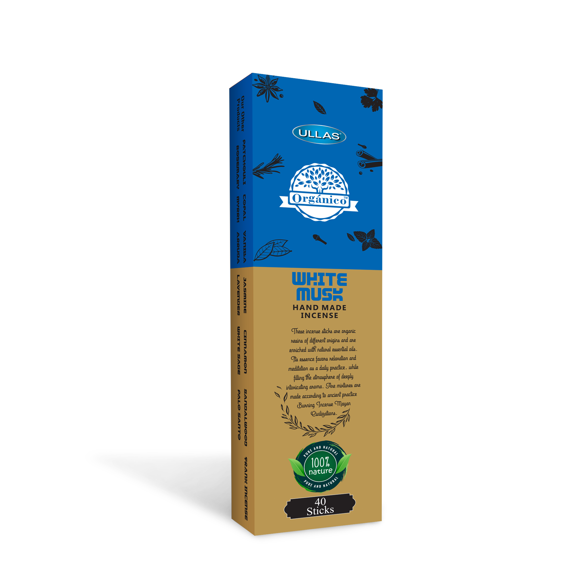Ullas Organico White Musk Agarbathi - Ince...