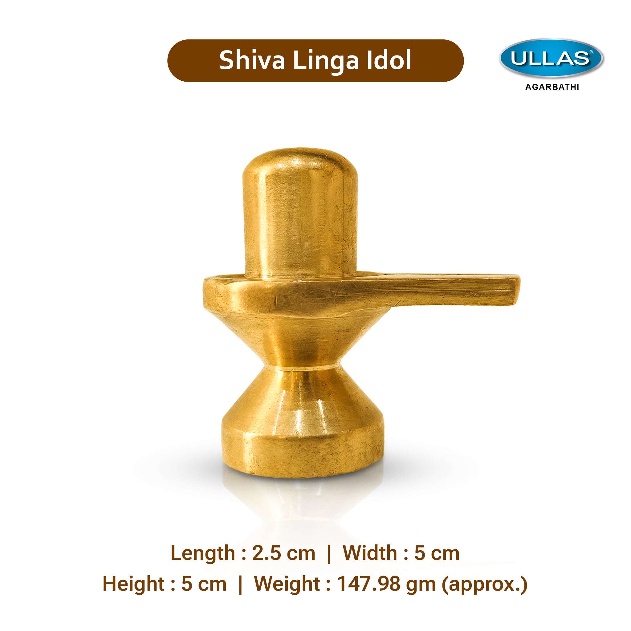 Divine Brass Shiva Lingam Idol