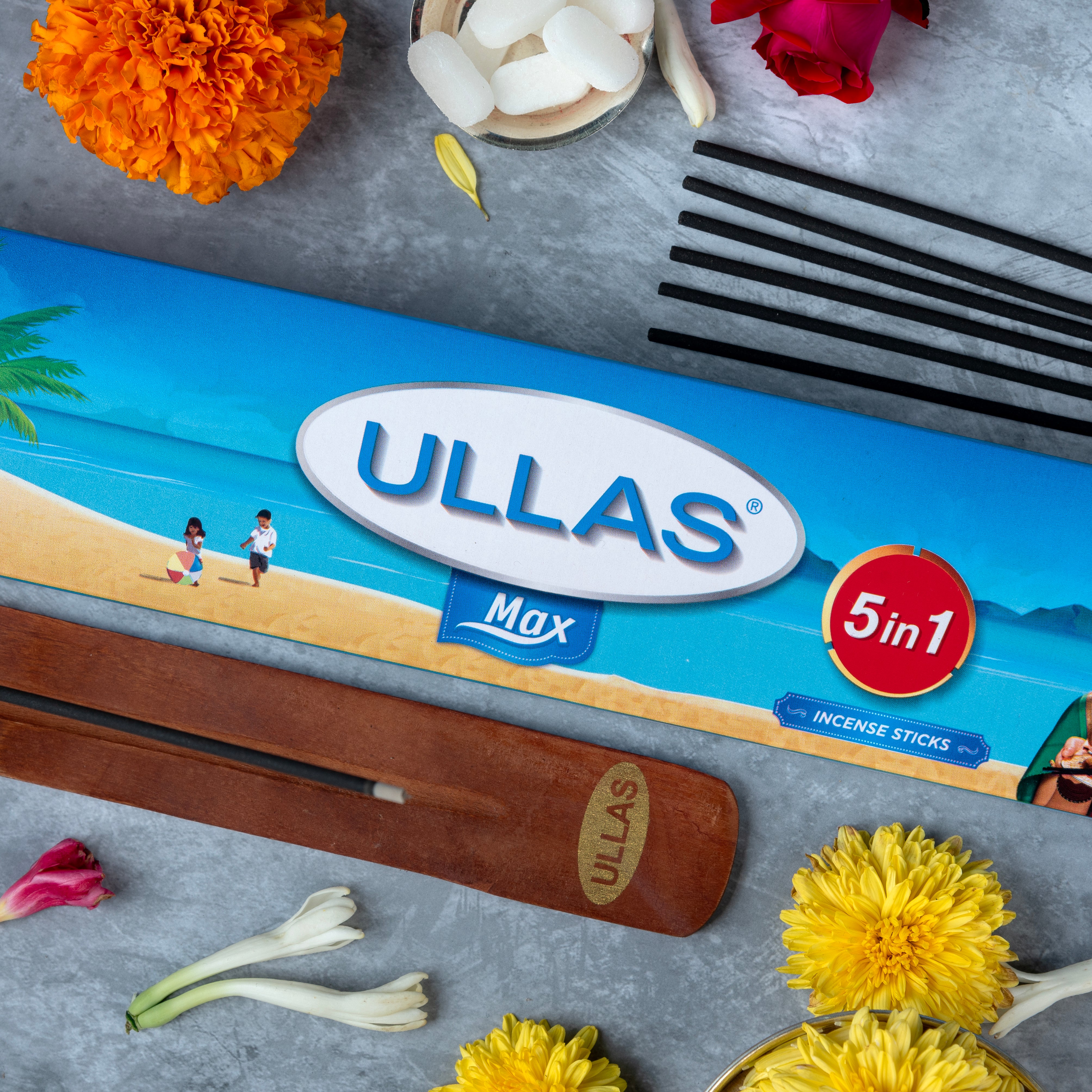 Ullas Max 5 in 1 Agarbathi - Incense Sticks - (100g)