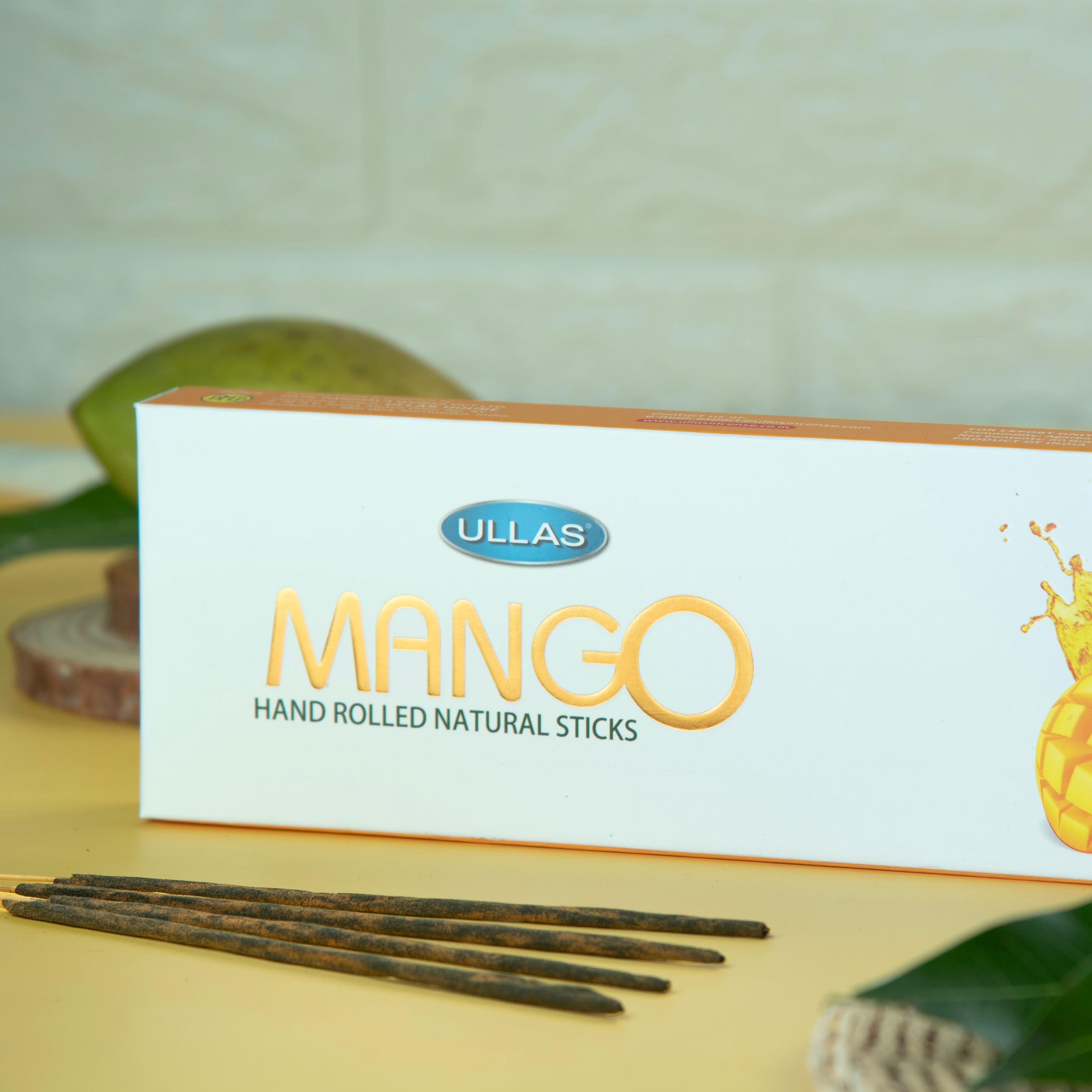 Mango Hand-Rolled Natural Incence Sticks - Premium Natural Aroma Sticks