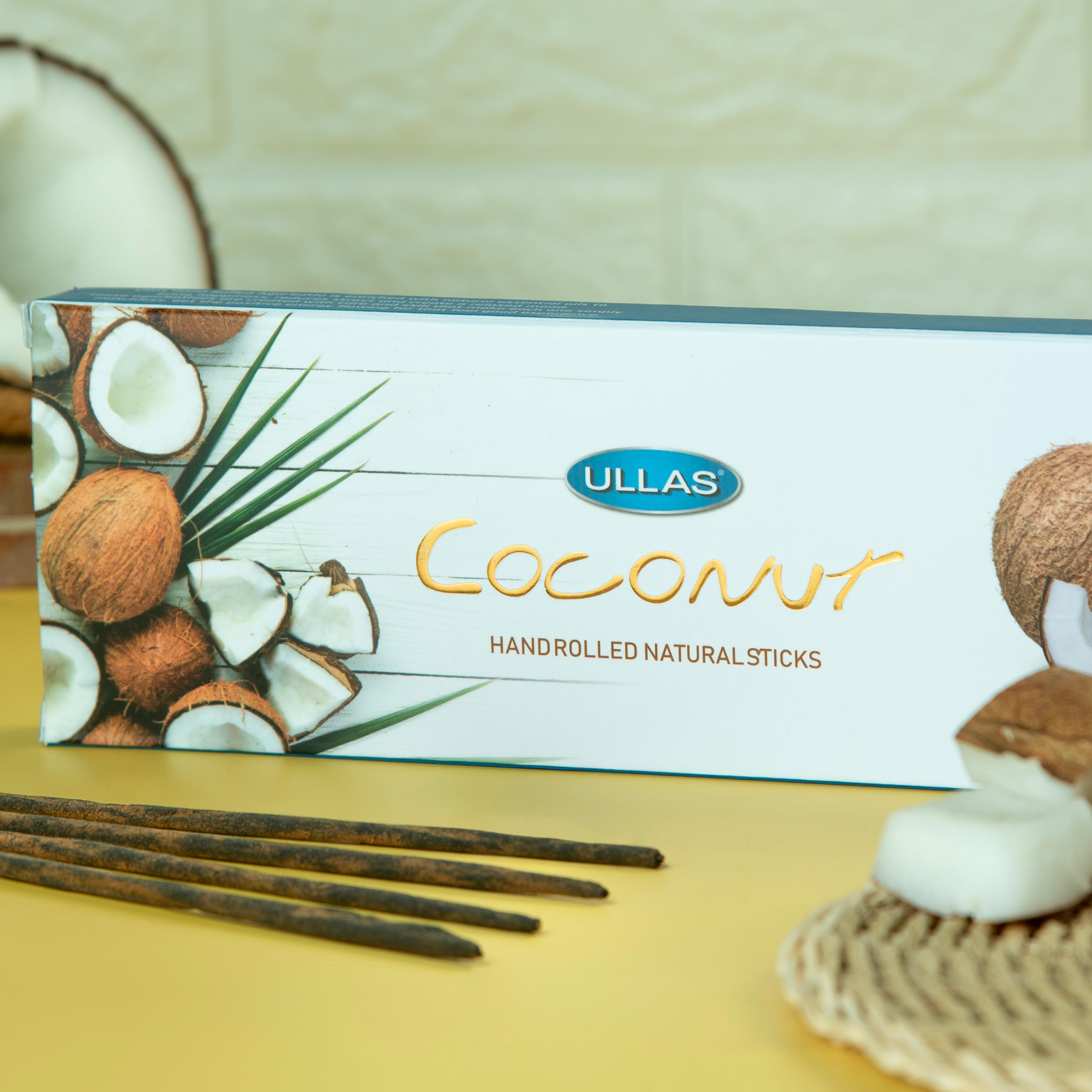Coconut Hand-Rolled Natural Incense Sticks...