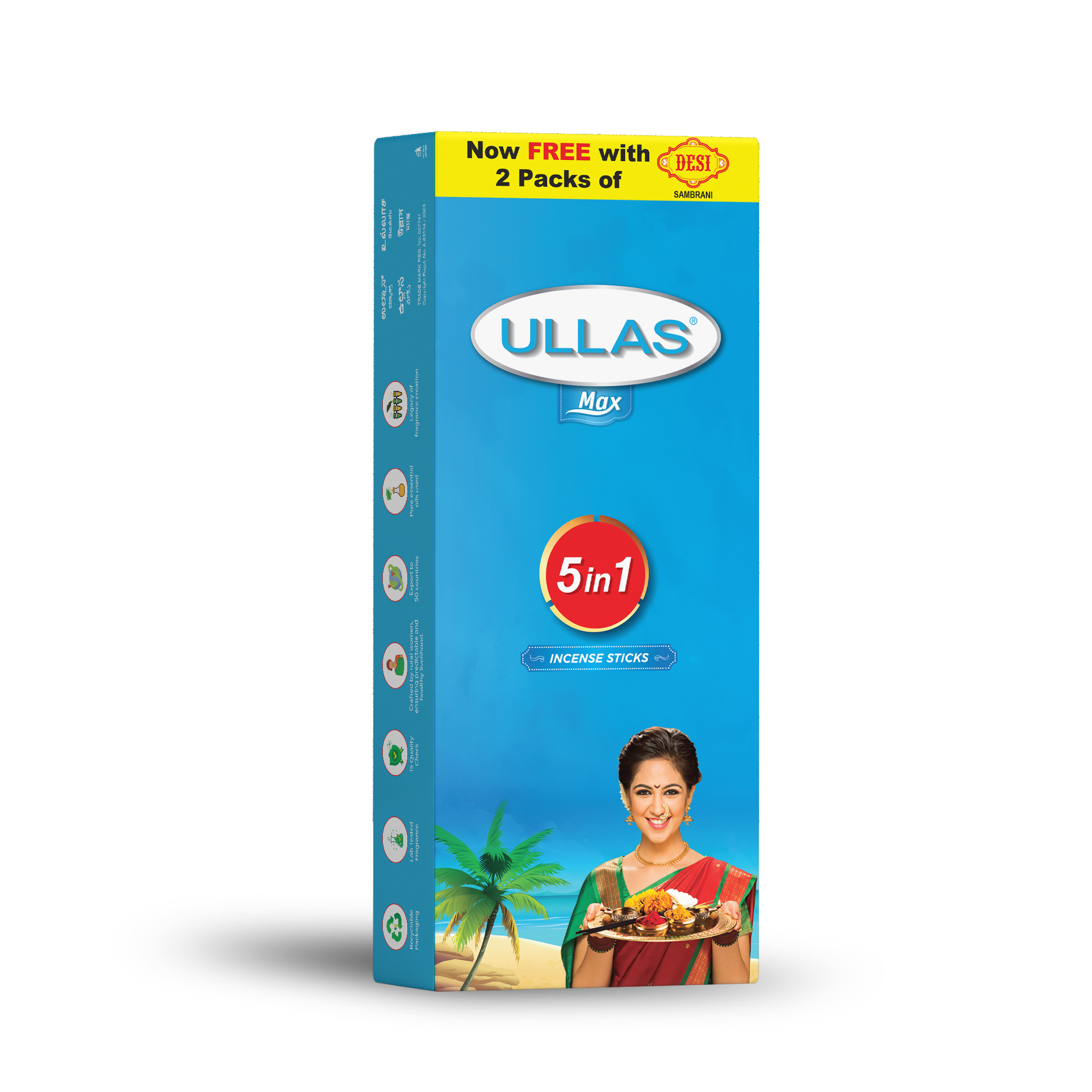 Ullas Max 5 in 1 Agarbathi - Incense Stick...