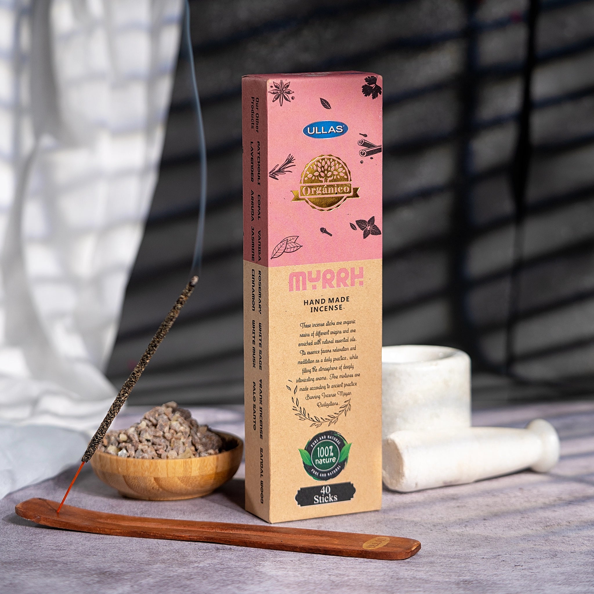 Ullas Organico Myrrh Agarbathi - Incense S...