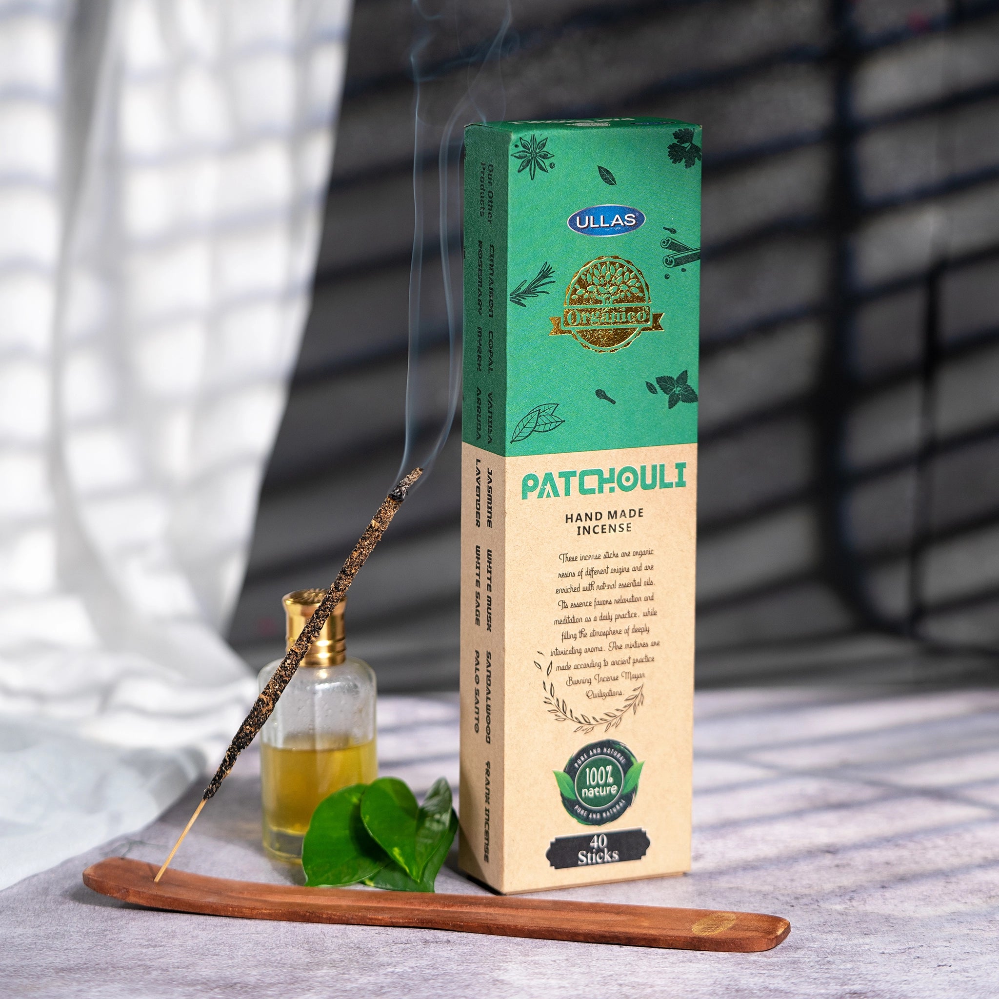 Ullas Organico Patchouli Agarbathi - Incen...