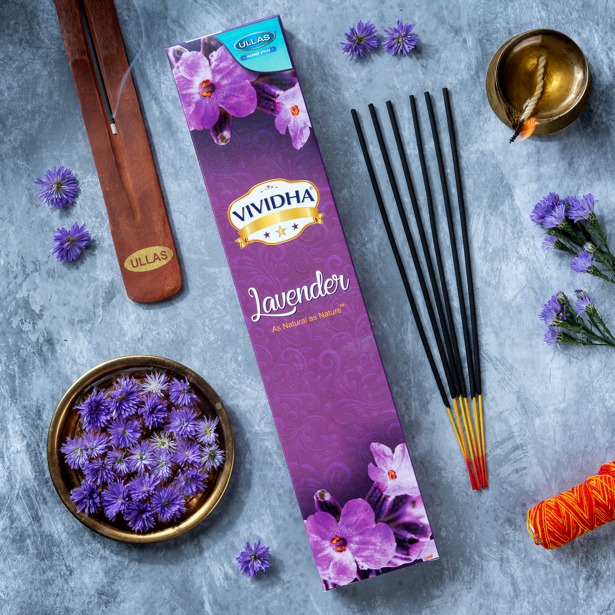 Ullas Vividha Lavender Agarbathi - Incense...
