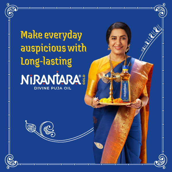 Nirantara Gold Divine Puja Oil | 500ML (Pa...