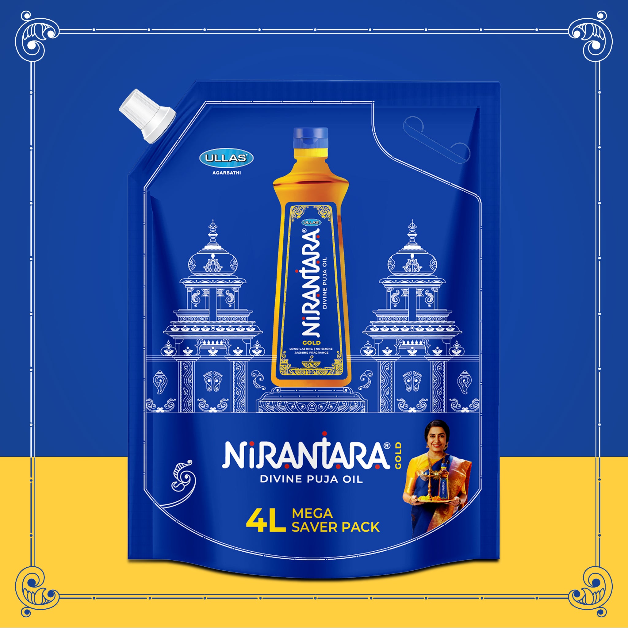 Nirantara Gold Divine Puja Oil 4LT Refill ...